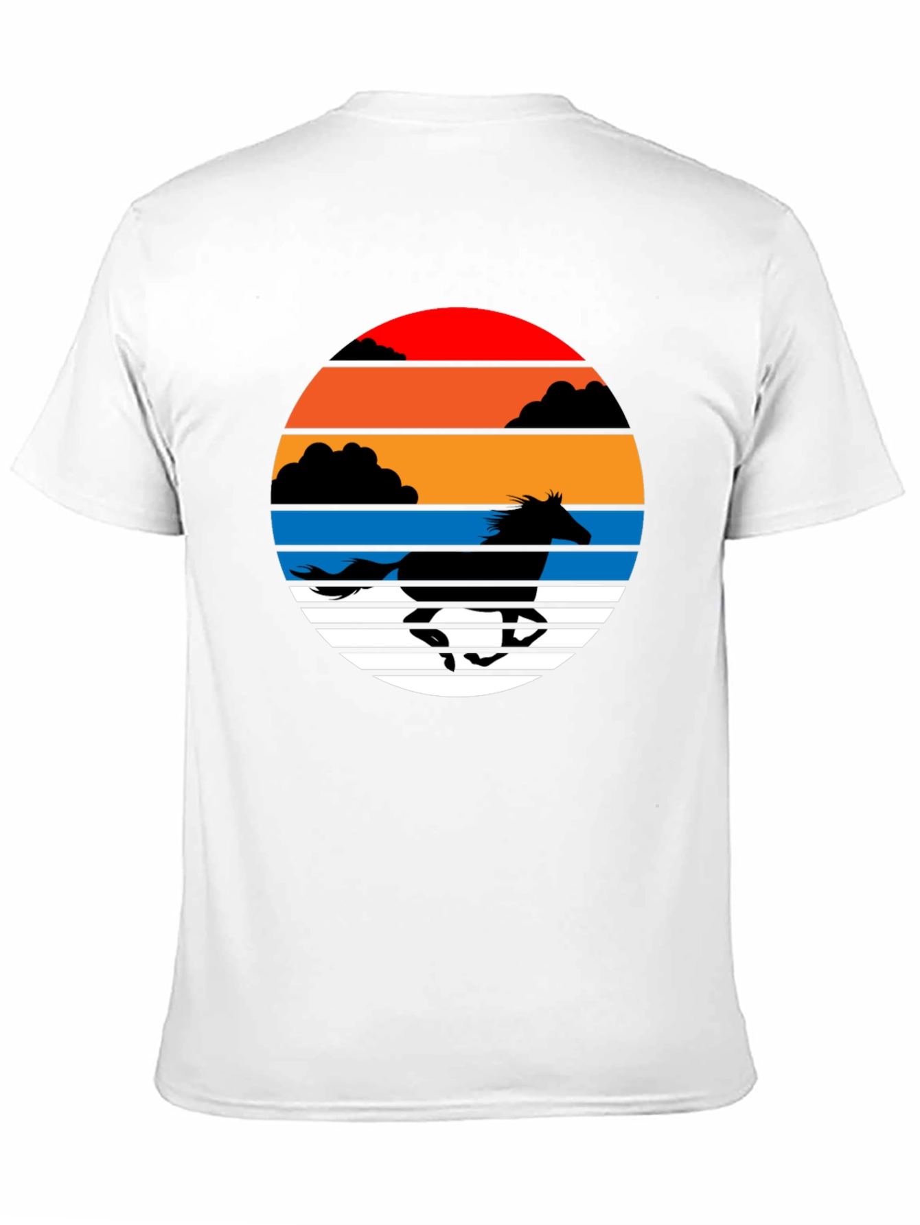 Sunset Horse Graphic Tee - Stylish Comfort