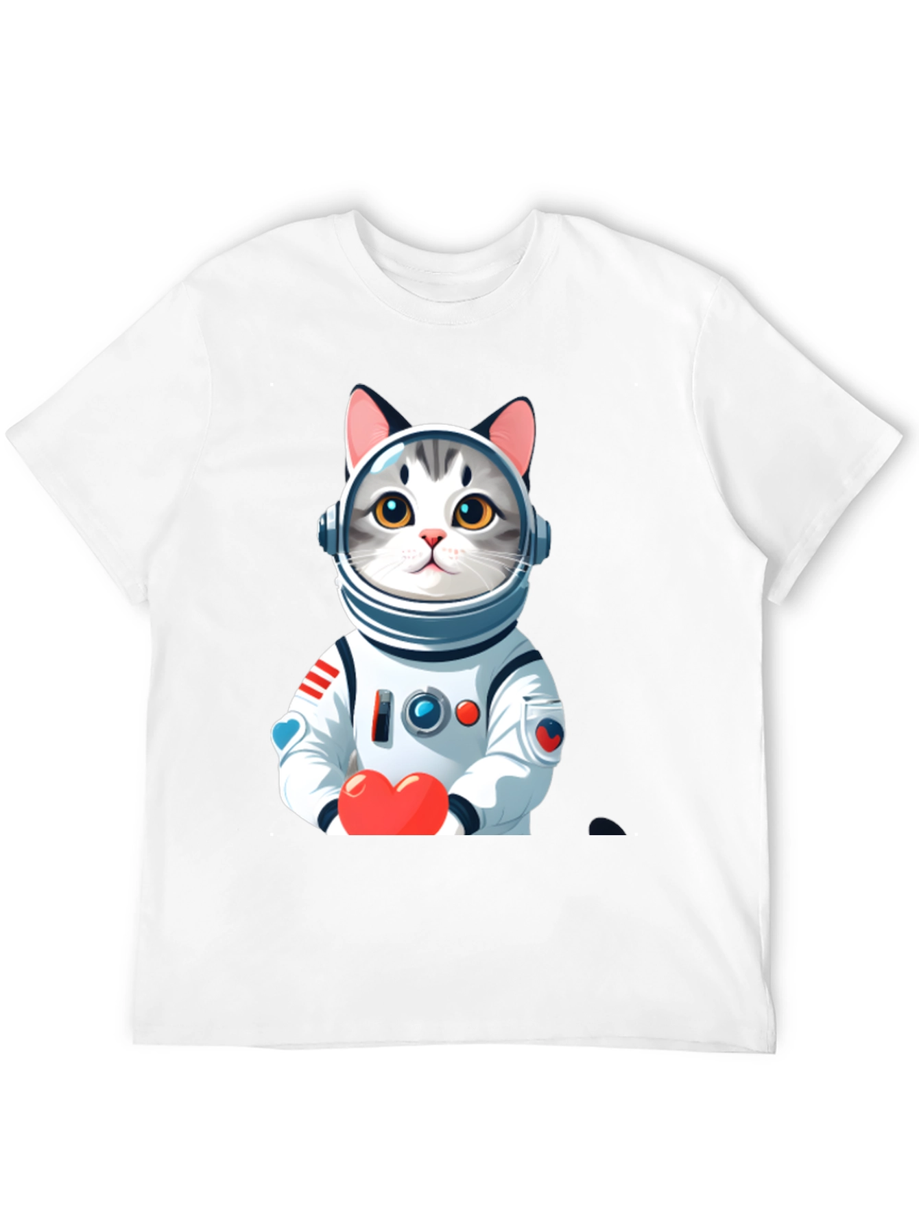 Astronaut Cat T-Shirt - Space Kitten Lover Tee
