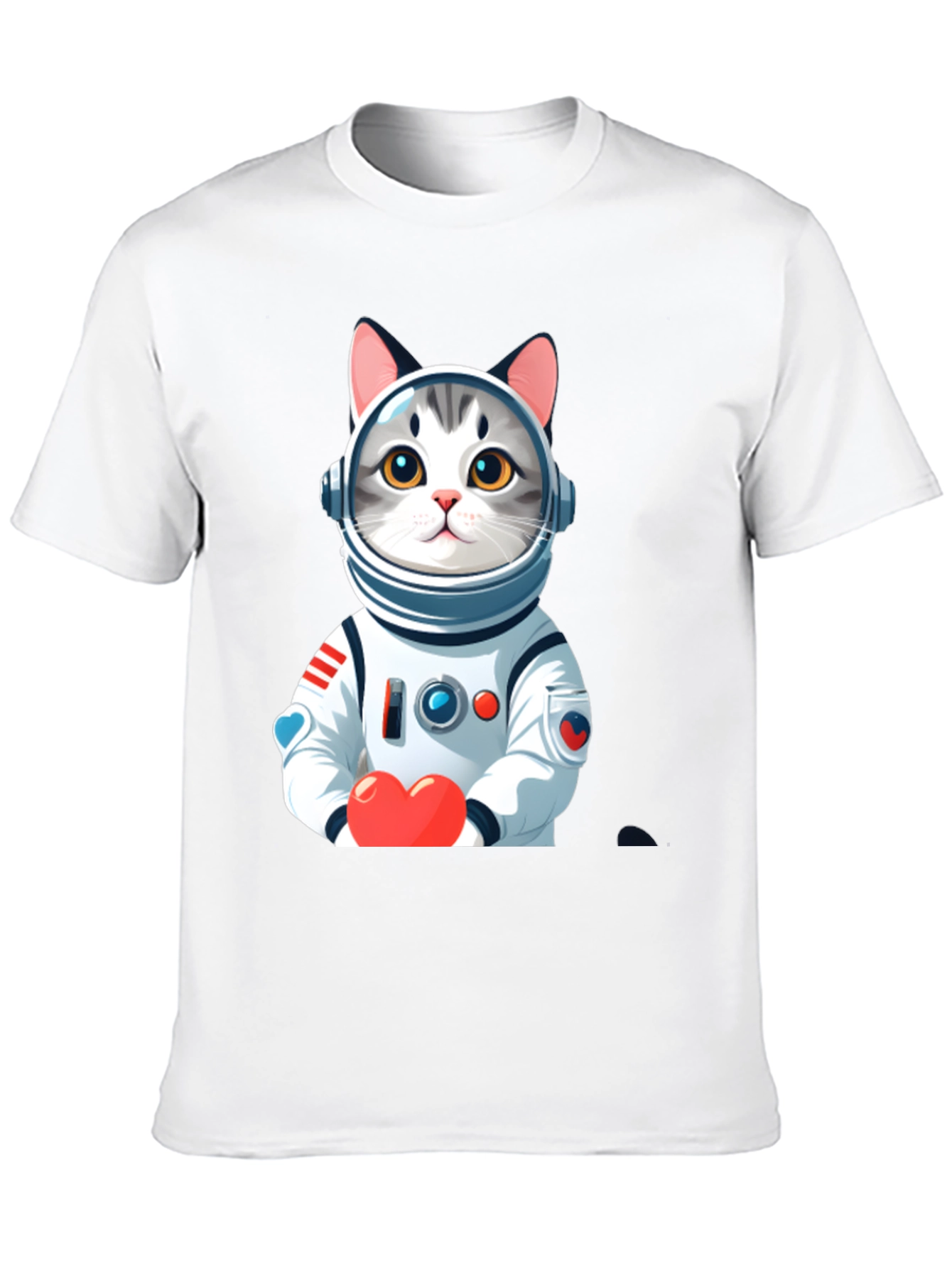 Astronaut Cat T-Shirt - Space Kitten Lover Tee
