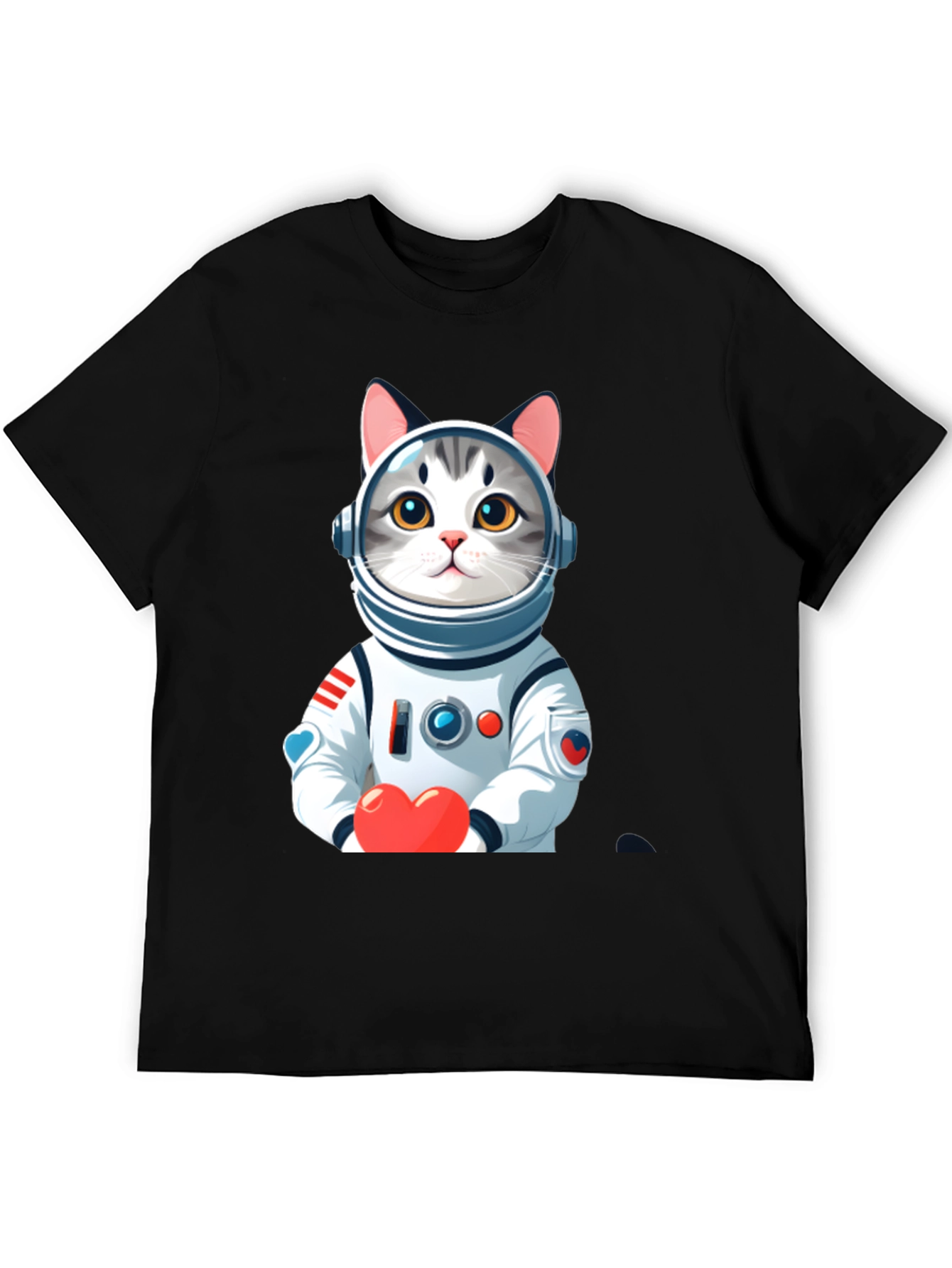 Astronaut Cat T-Shirt - Space Kitten Lover Tee