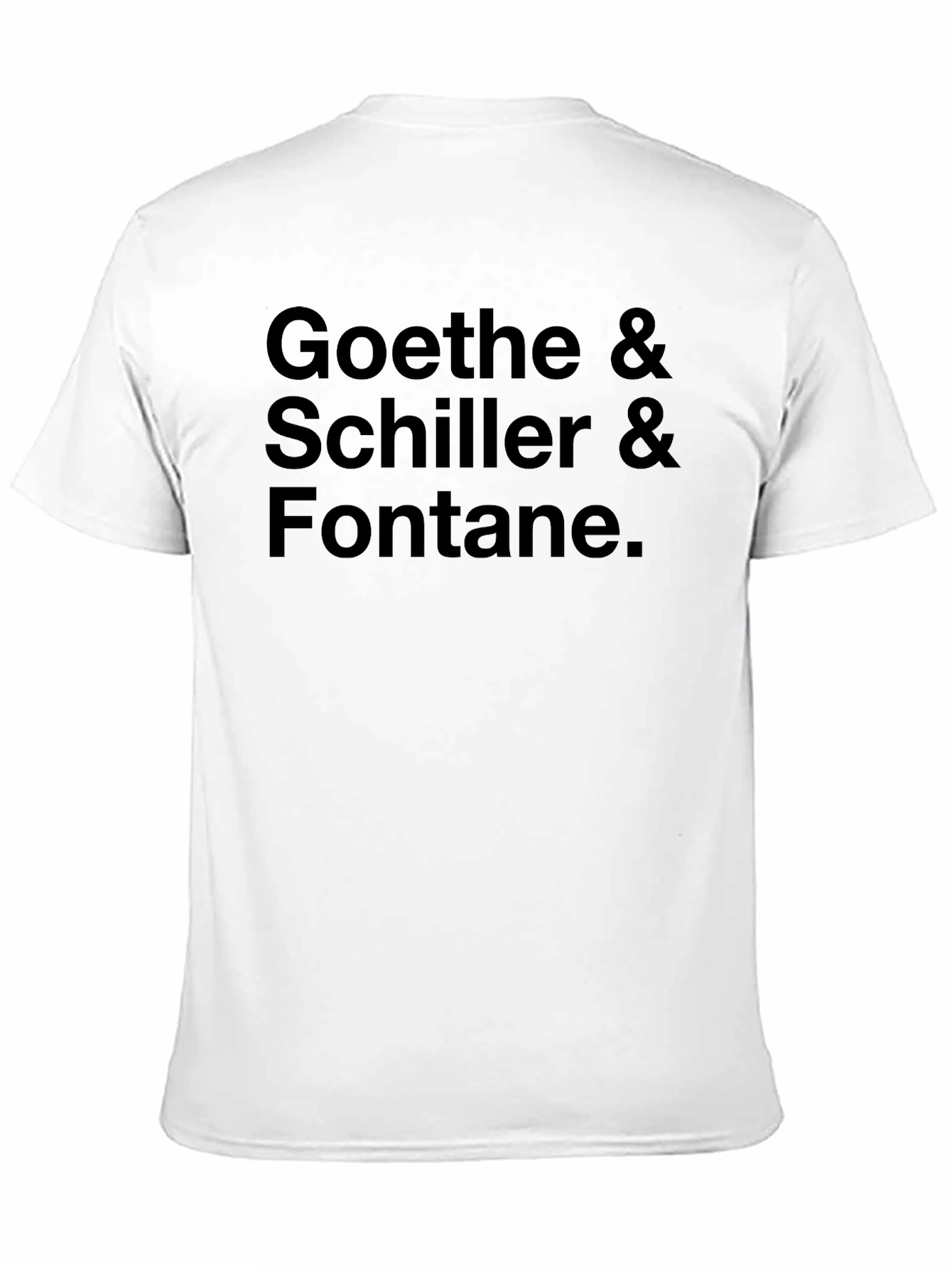 Goethe Schiller Fontane Black T-Shirt
