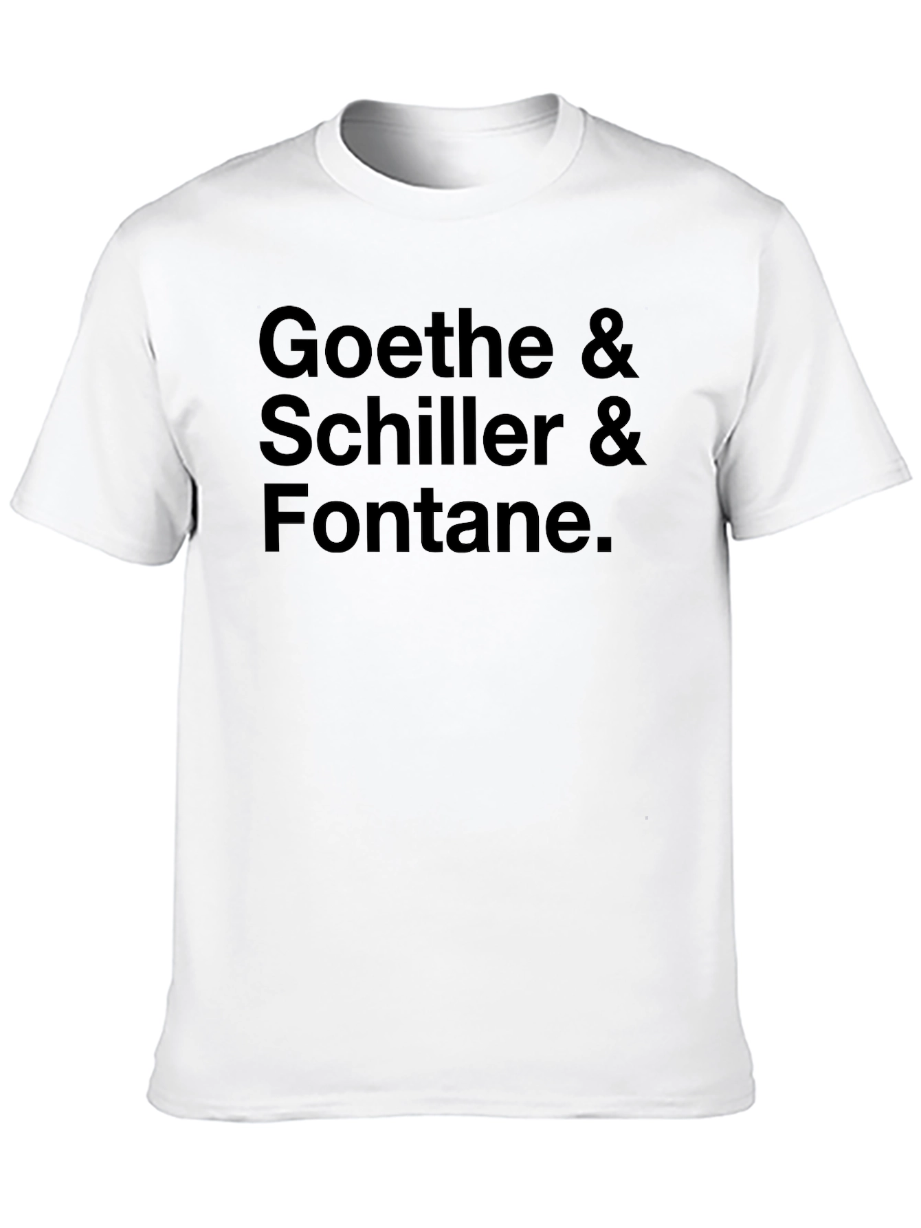 Goethe Schiller Fontane Black T-Shirt