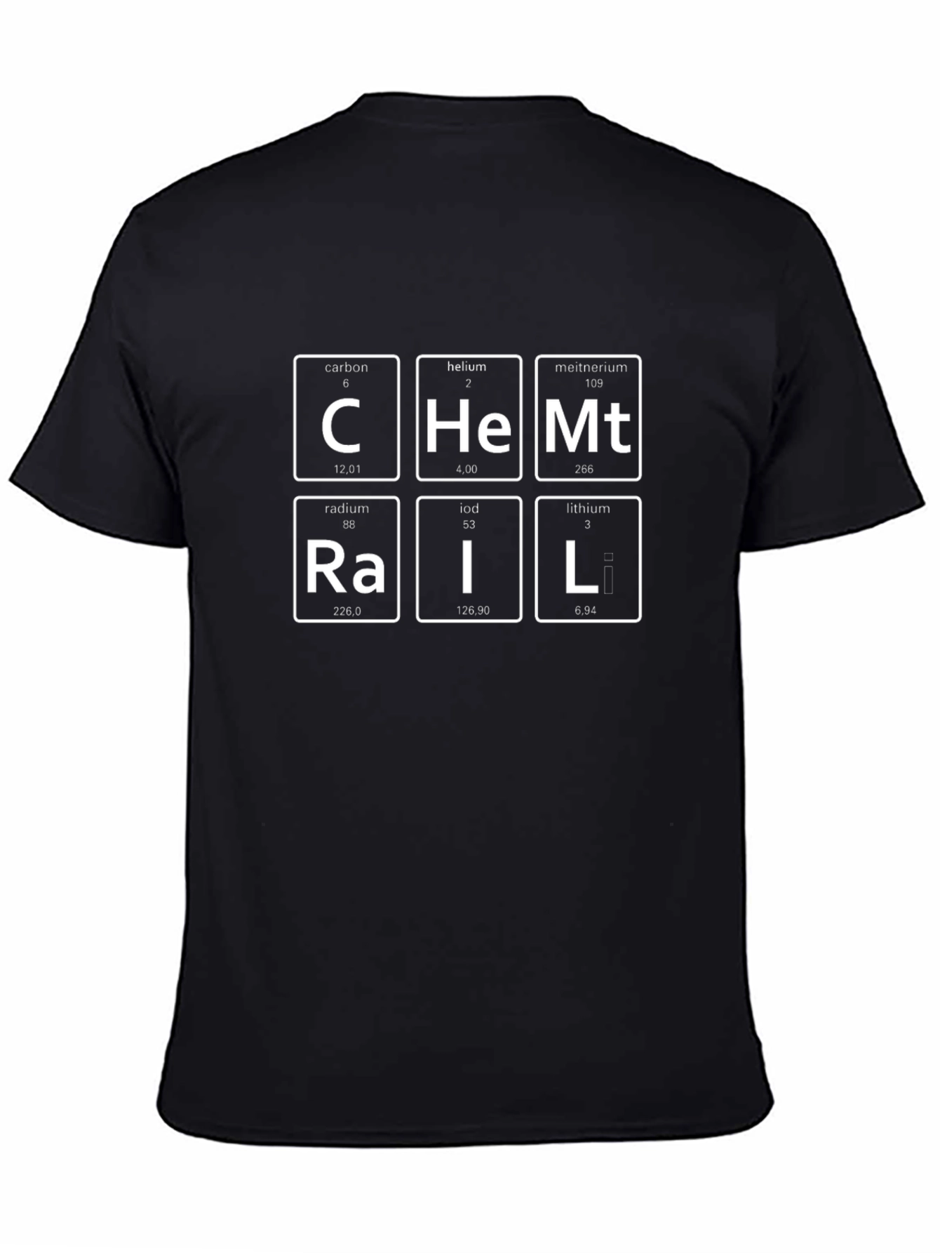 Chemistry Elements T-Shirt: Carbon Helium Radium & More!