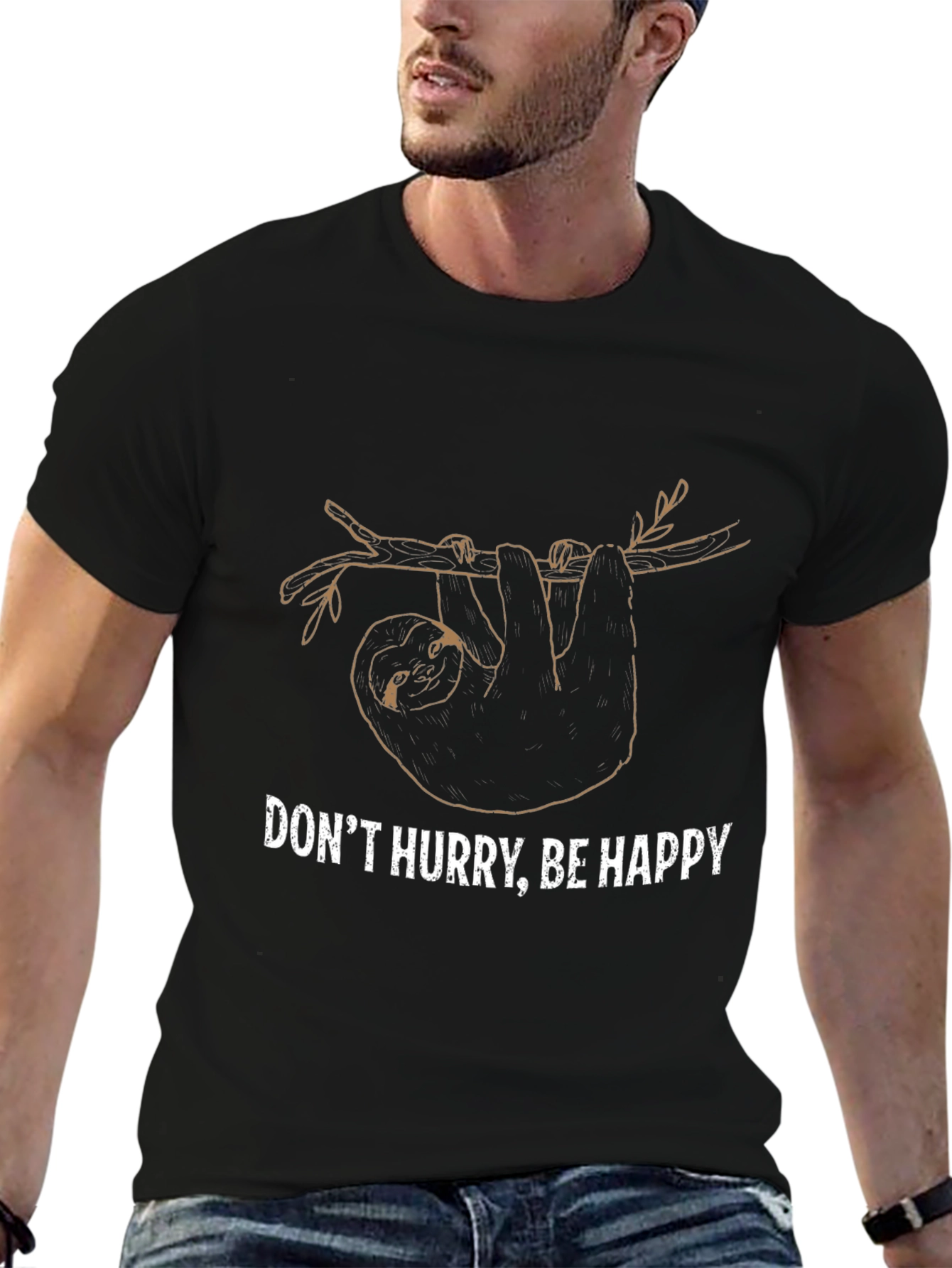 Dont Hurry Be Happy Sloth T-Shirt