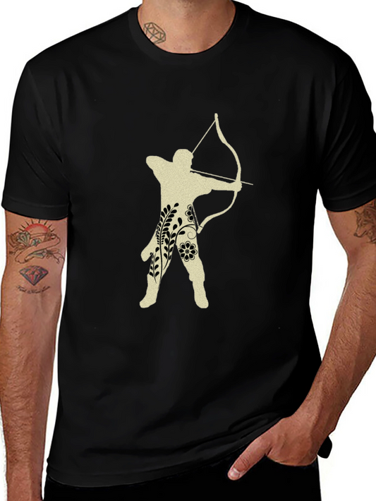 Archer Floral T-Shirt - Black Cotton Tee
