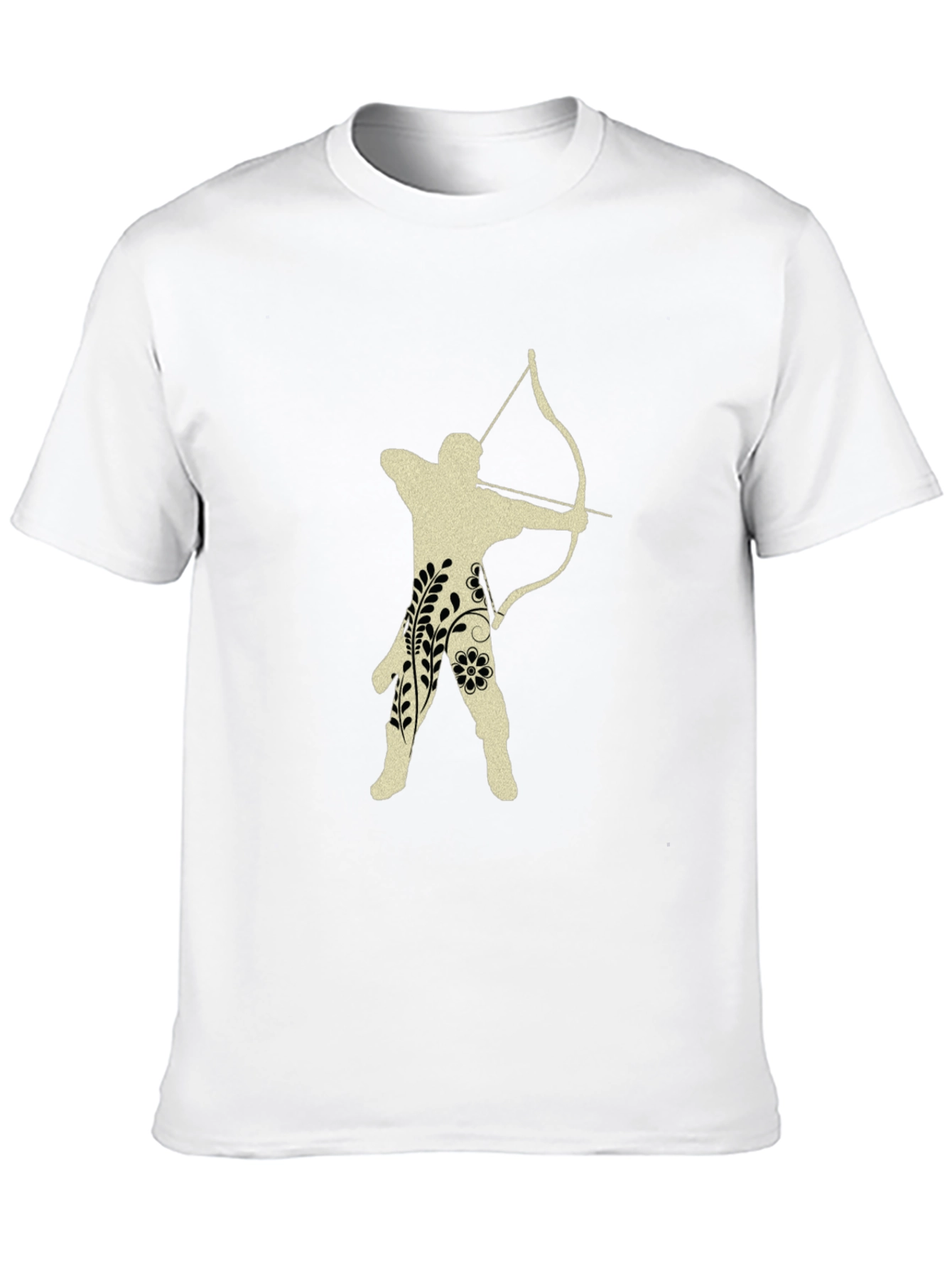 Archer Floral T-Shirt - Black Cotton Tee