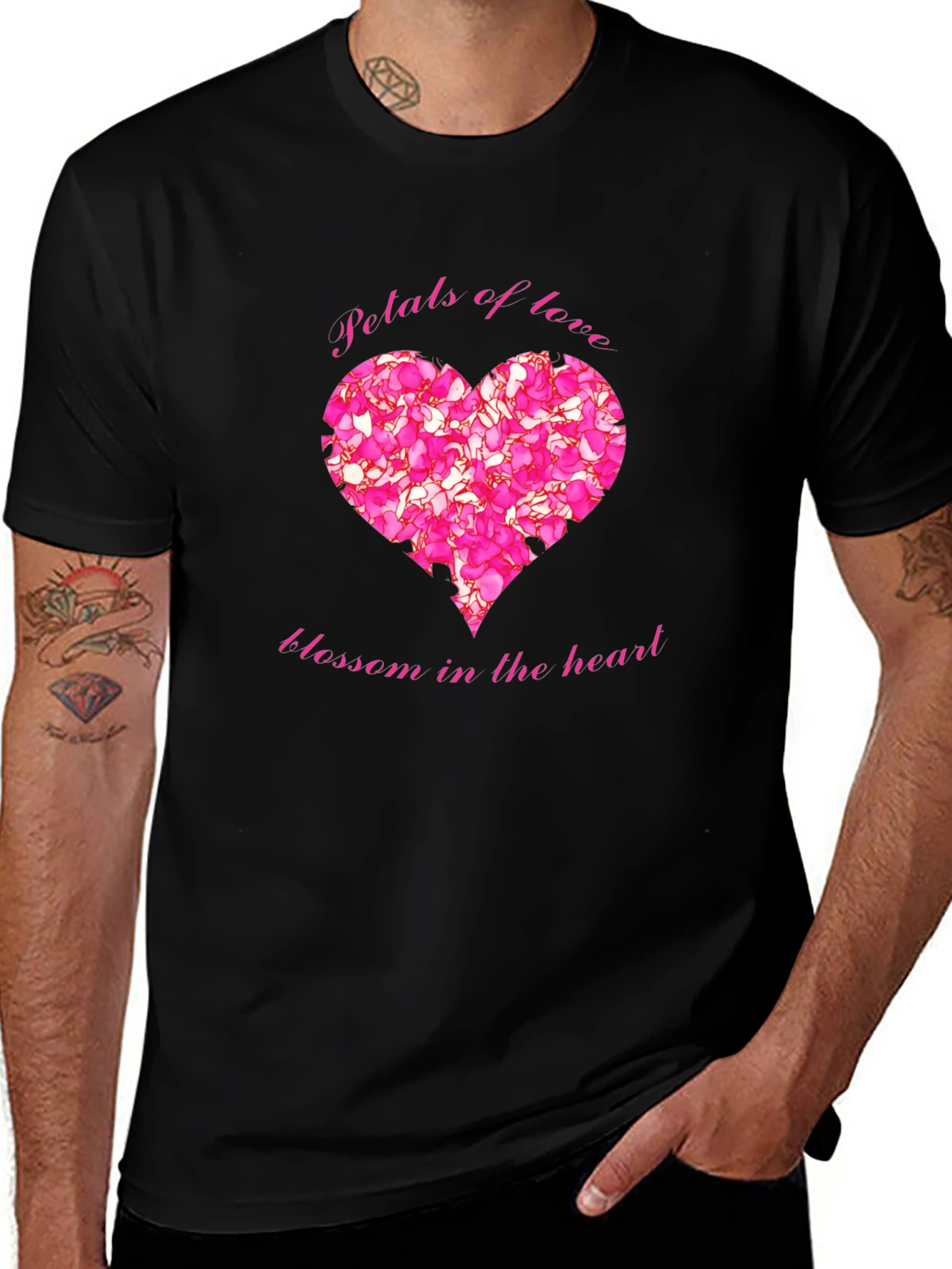 Petals of Love Blossom Heart T-Shirt