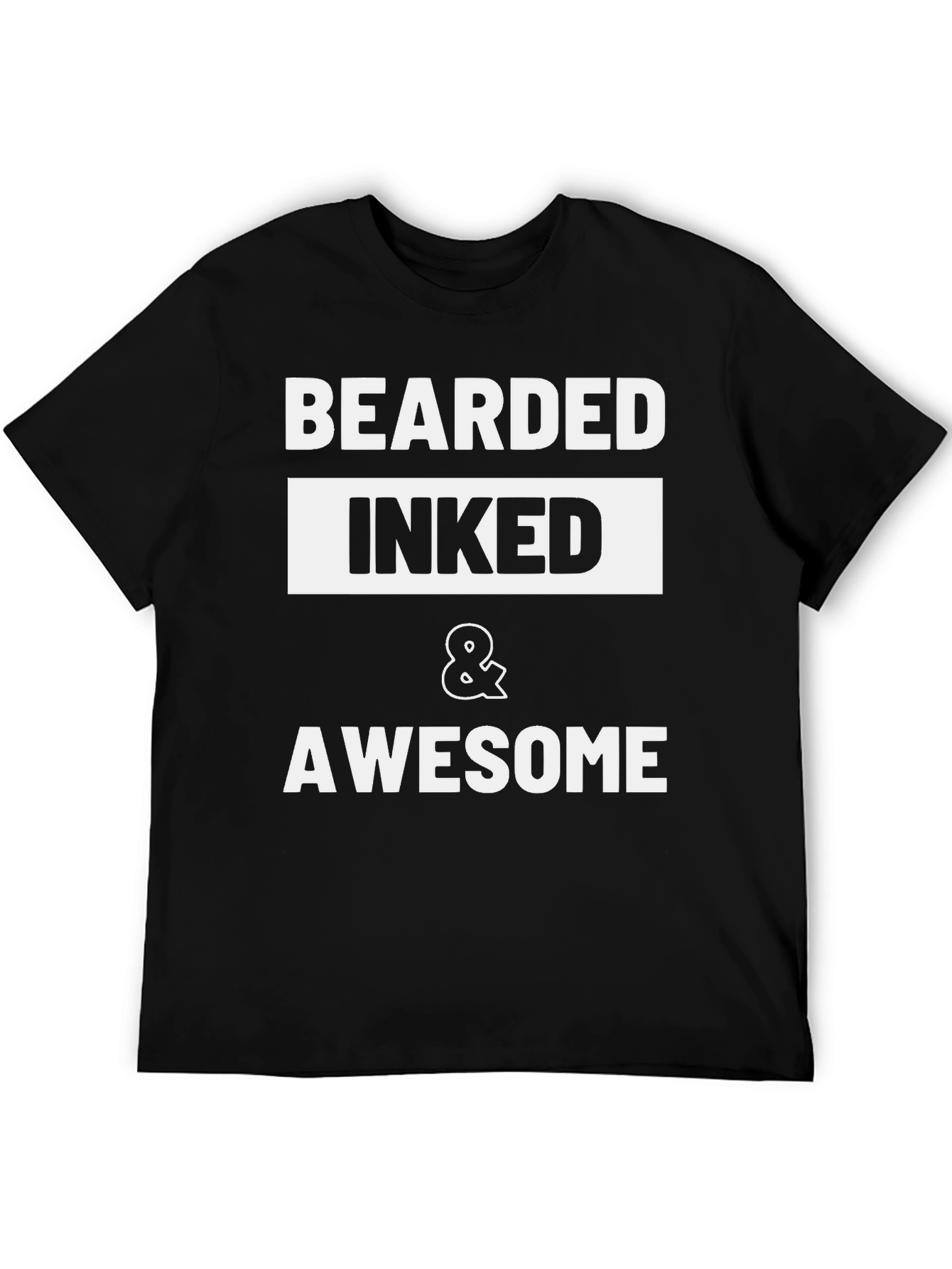 Bearded Inked & Awesome Graphic Tee