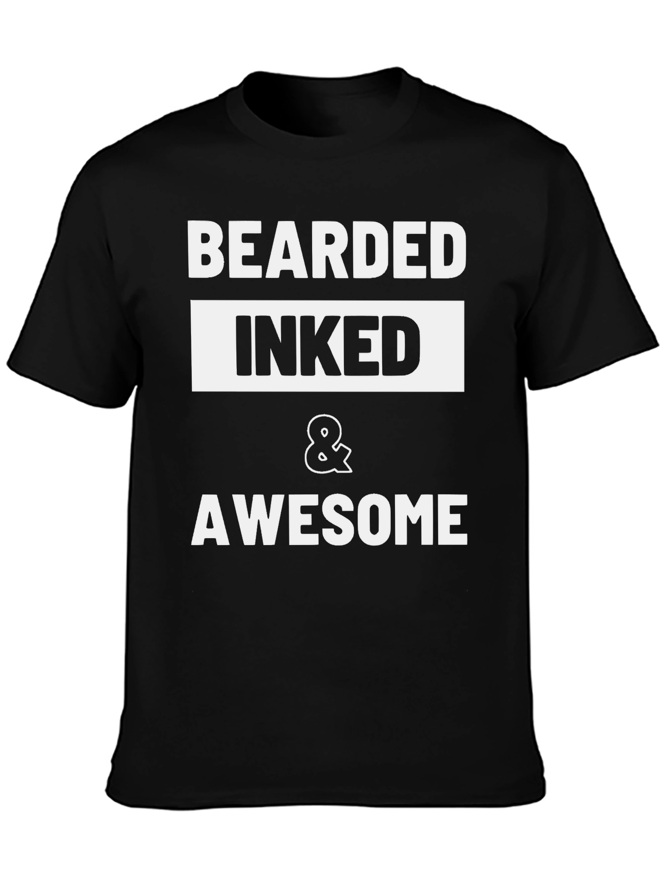 Bearded Inked & Awesome Graphic Tee