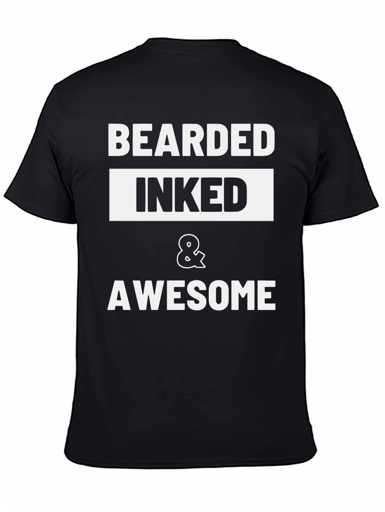 Bearded Inked & Awesome Graphic Tee