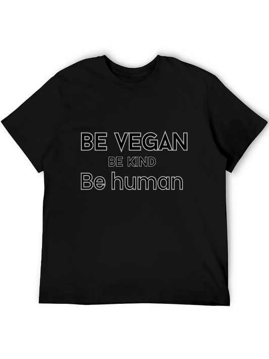 Be Vegan Be Kind T-Shirt - Eco-Friendly