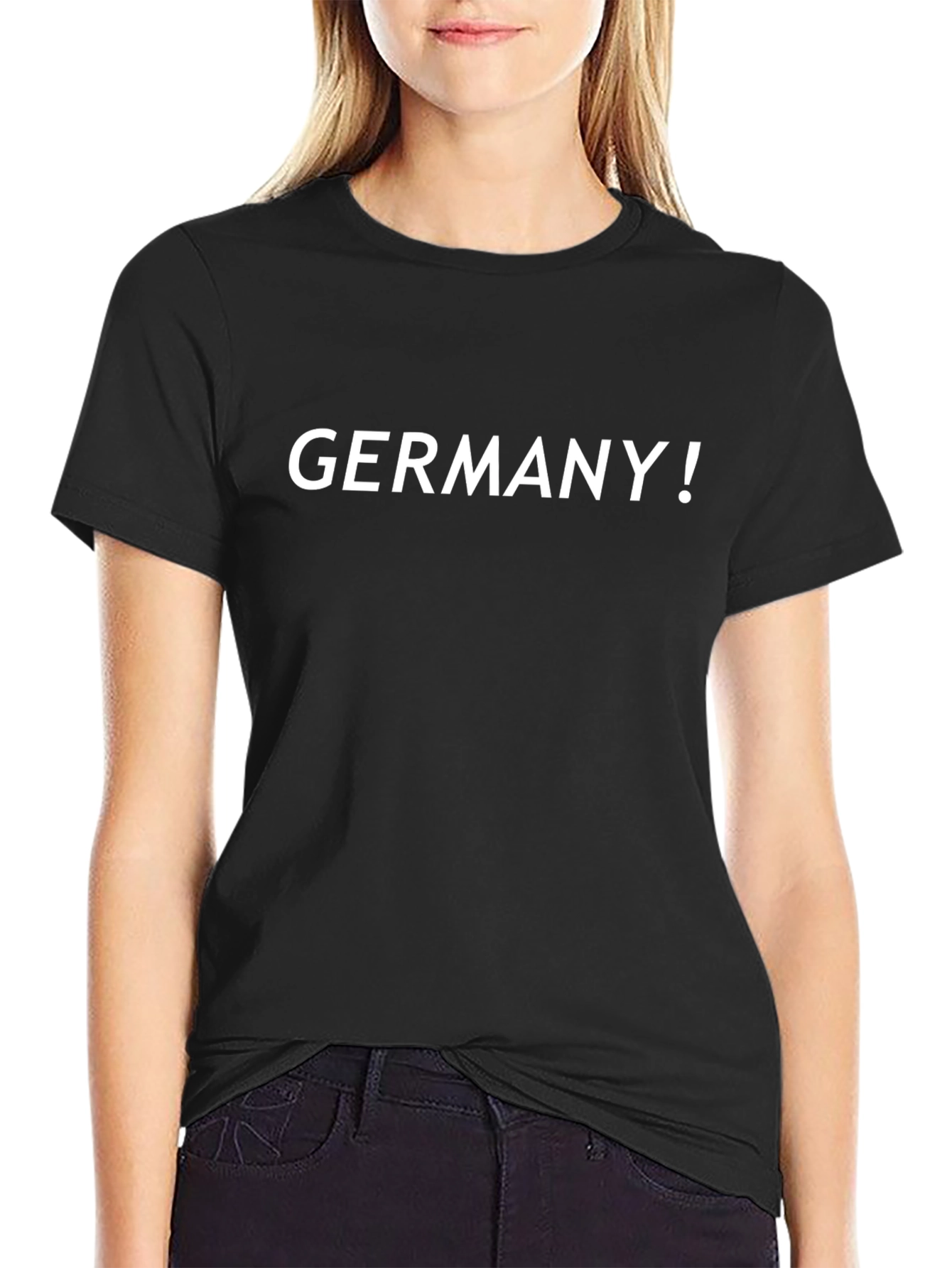 Germany! Black Graphic Tee - Soft Cotton Casual T-Shirt