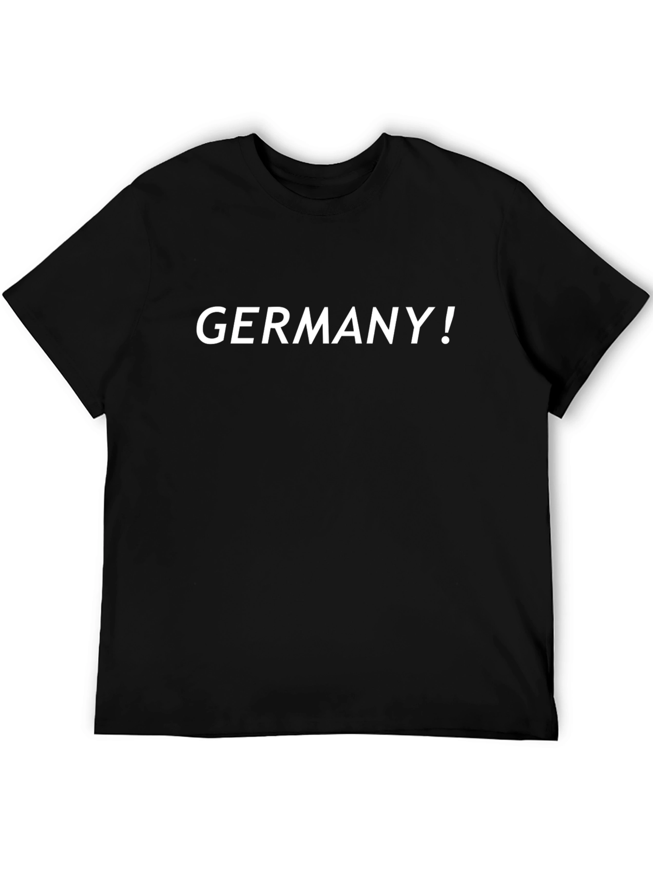 Germany! Black Graphic Tee - Soft Cotton Casual T-Shirt