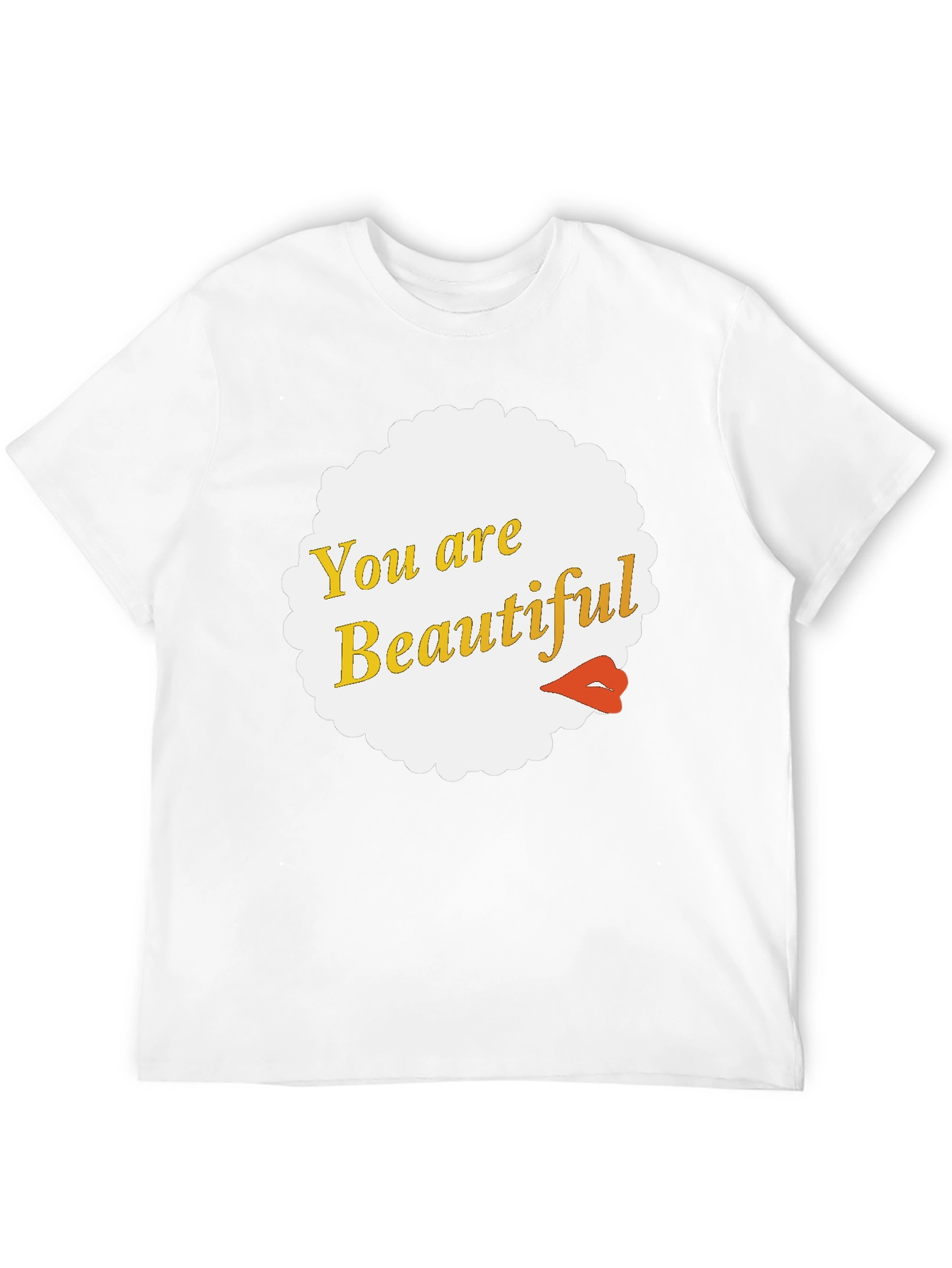You Are Beautiful Graphic Tee - Black