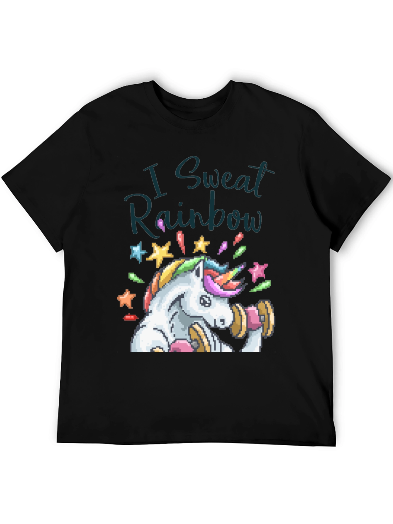 I Sweat Rainbow Unicorn Graphic Tee