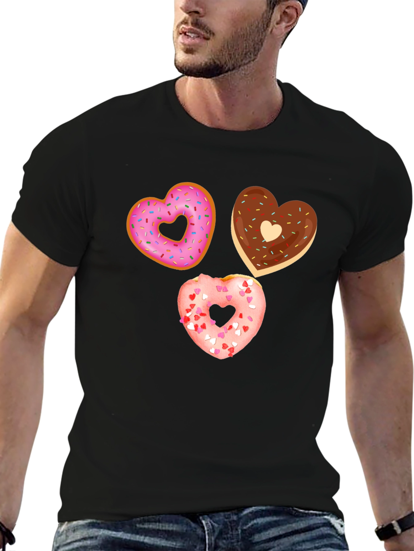 Heart Donut T-Shirt - Sweet Treat Tee