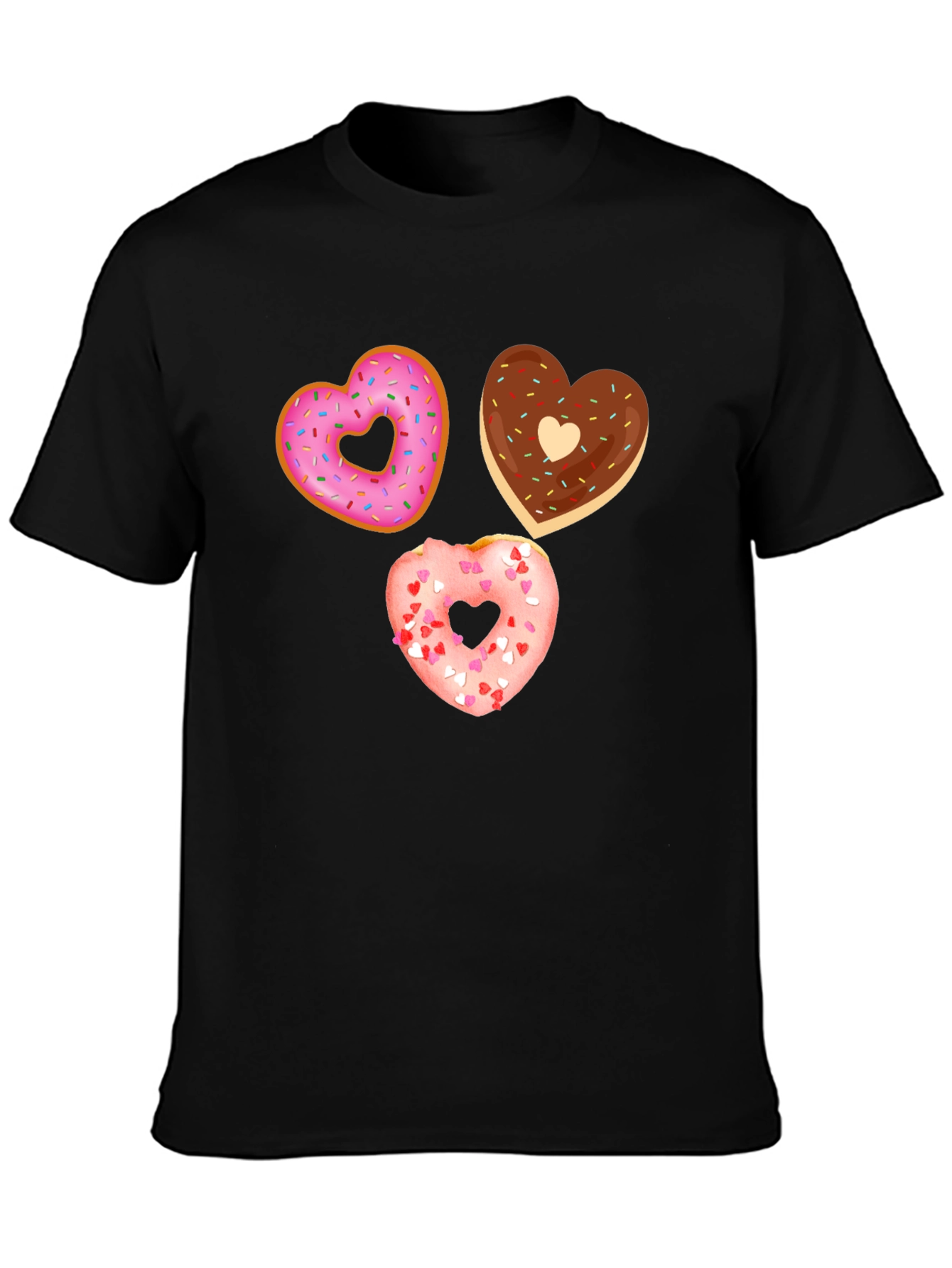 Heart Donut T-Shirt - Sweet Treat Tee