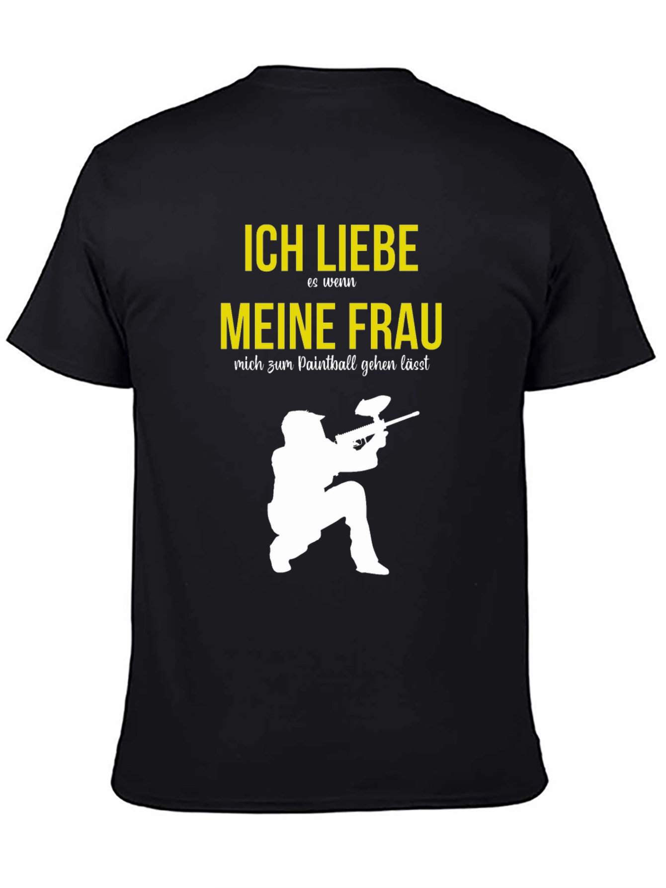 Ich Liebe Meine Frau Paintball T-Shirt - Black