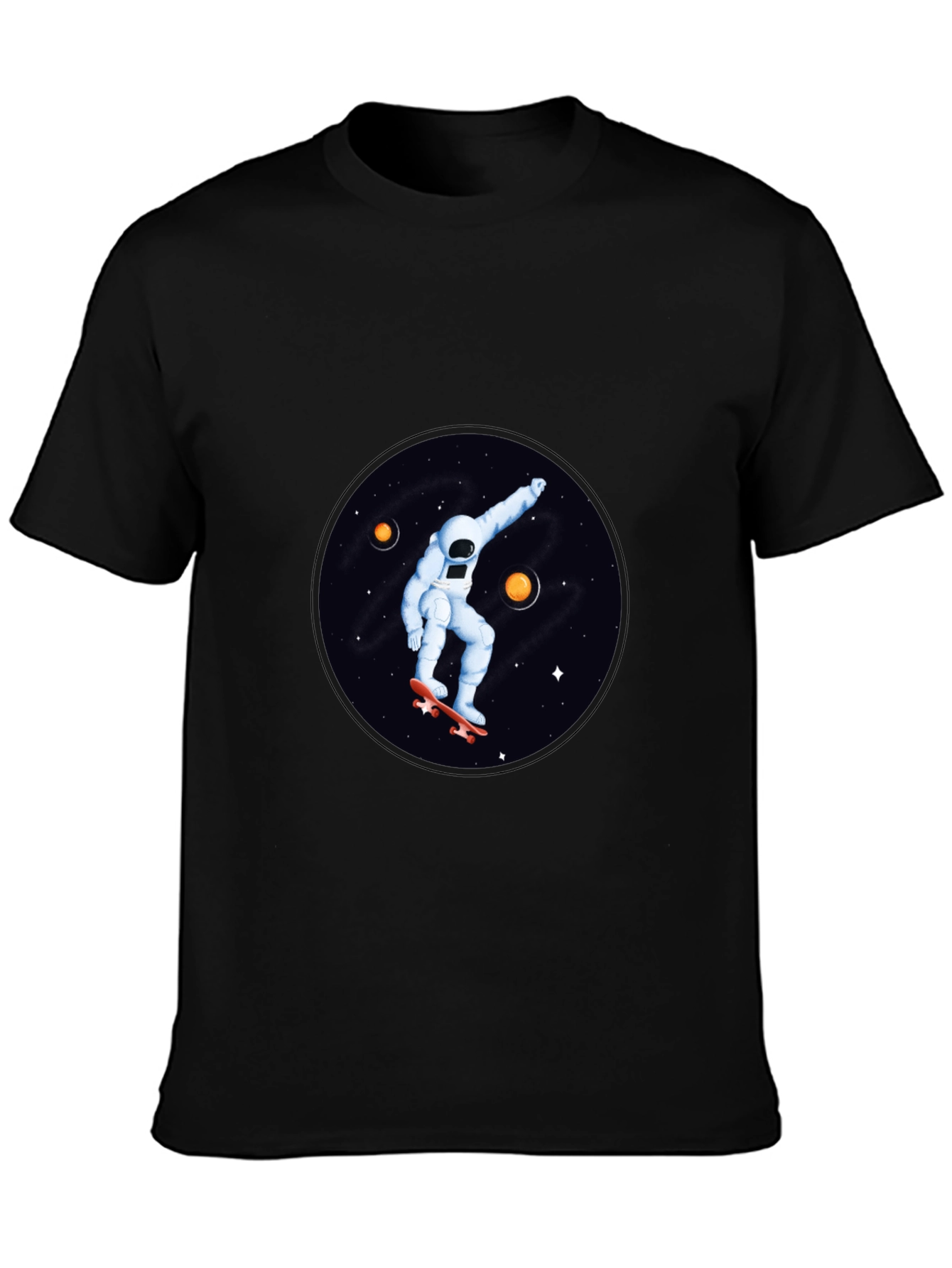Astronaut Skateboard T-Shirt - Space Graphic Tee