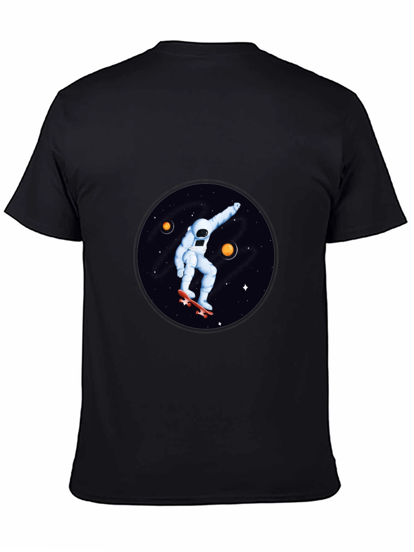 Astronaut Skateboard T-Shirt - Space Graphic Tee