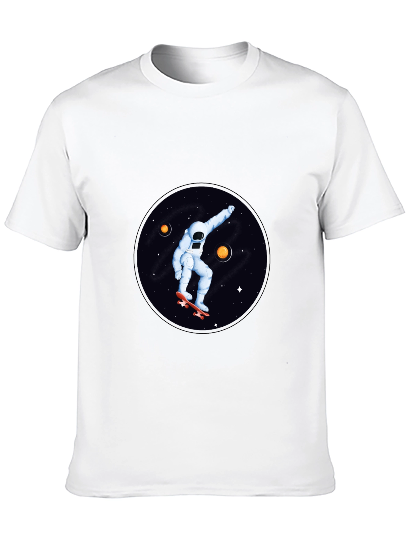 Astronaut Skateboard T-Shirt - Space Graphic Tee