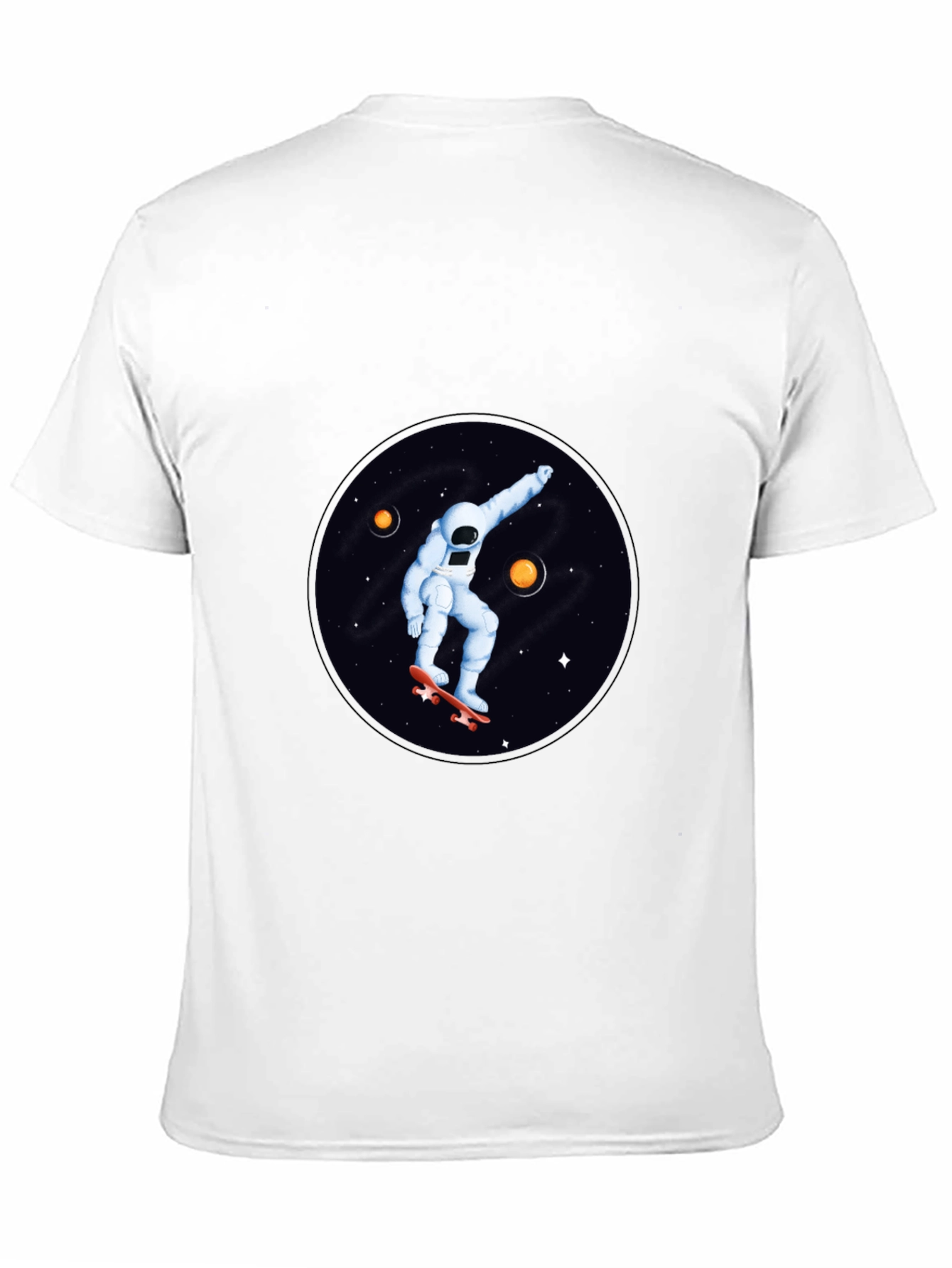 Astronaut Skateboard T-Shirt - Space Graphic Tee