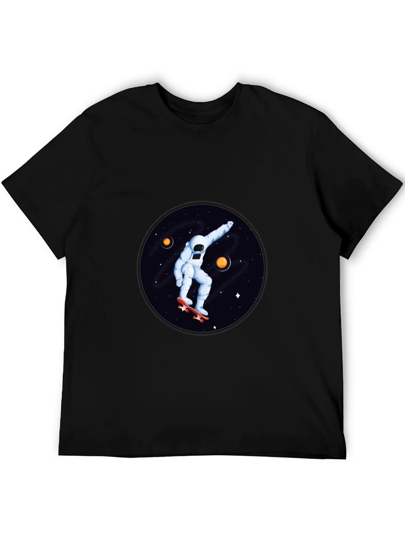 Astronaut Skateboard T-Shirt - Space Graphic Tee