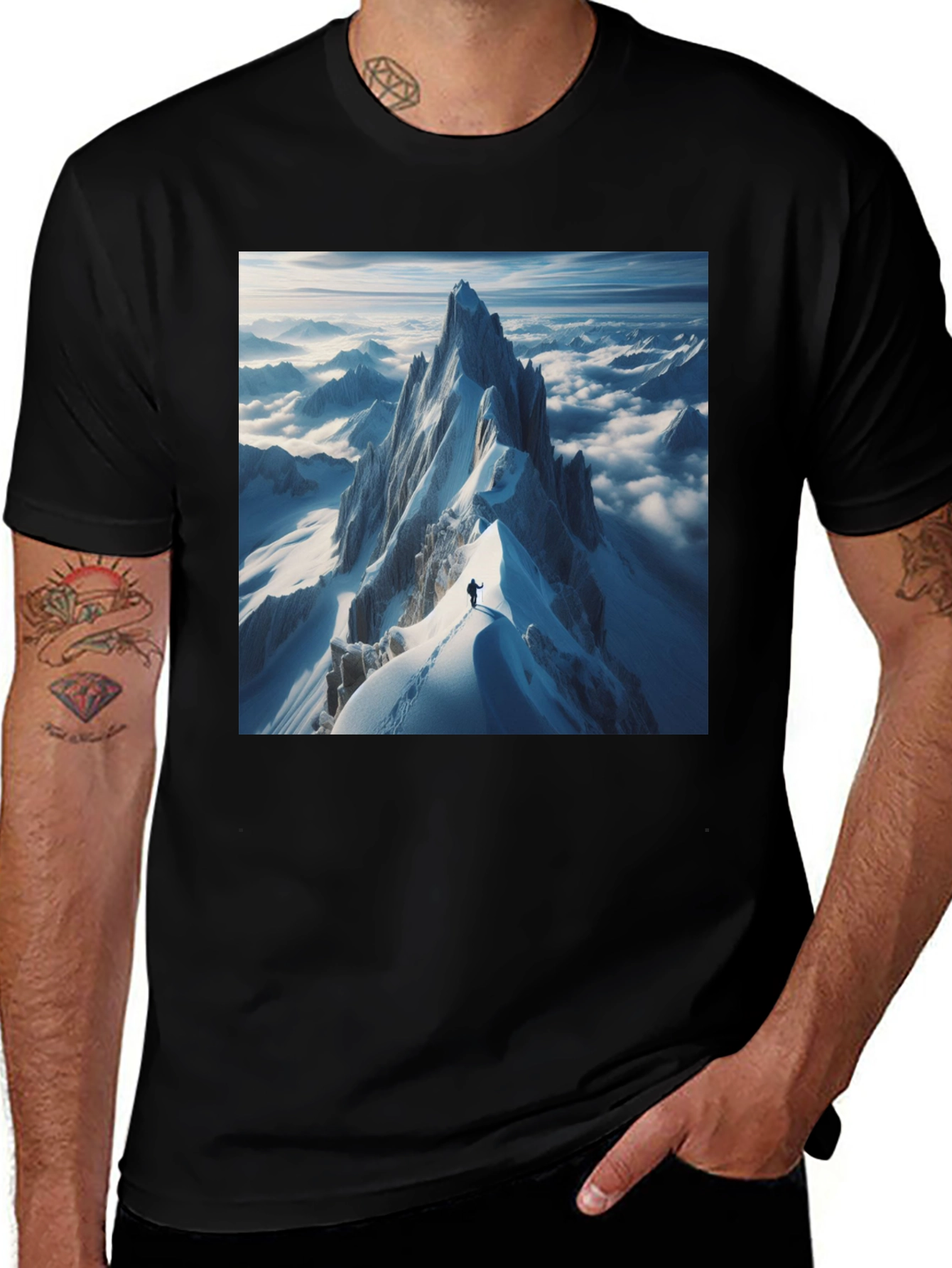 Mountain Peak Climber Graphic Tee