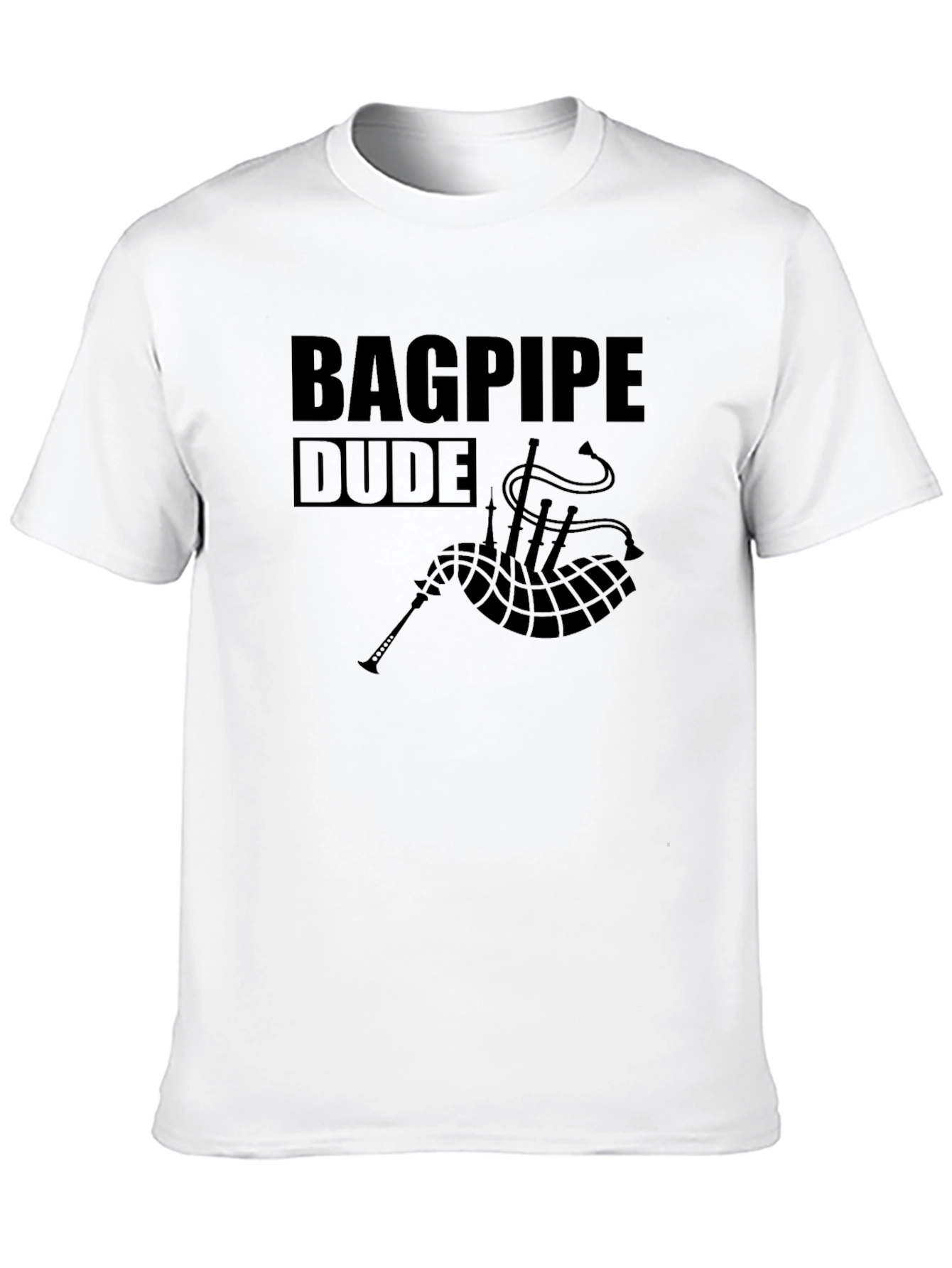 Bagpipe Dude Black T-Shirt