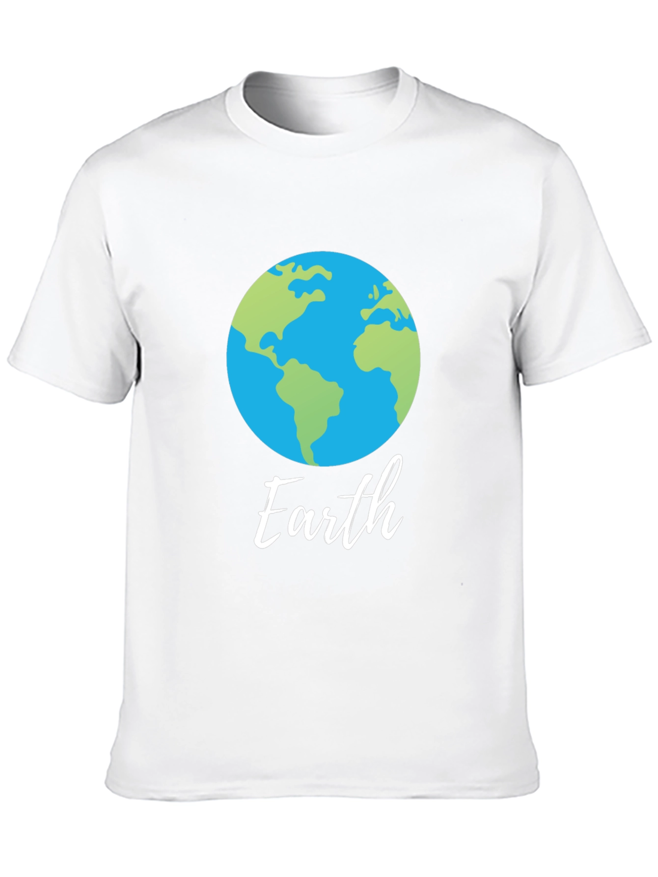 Earth Graphic T-Shirt - Round Globe Design