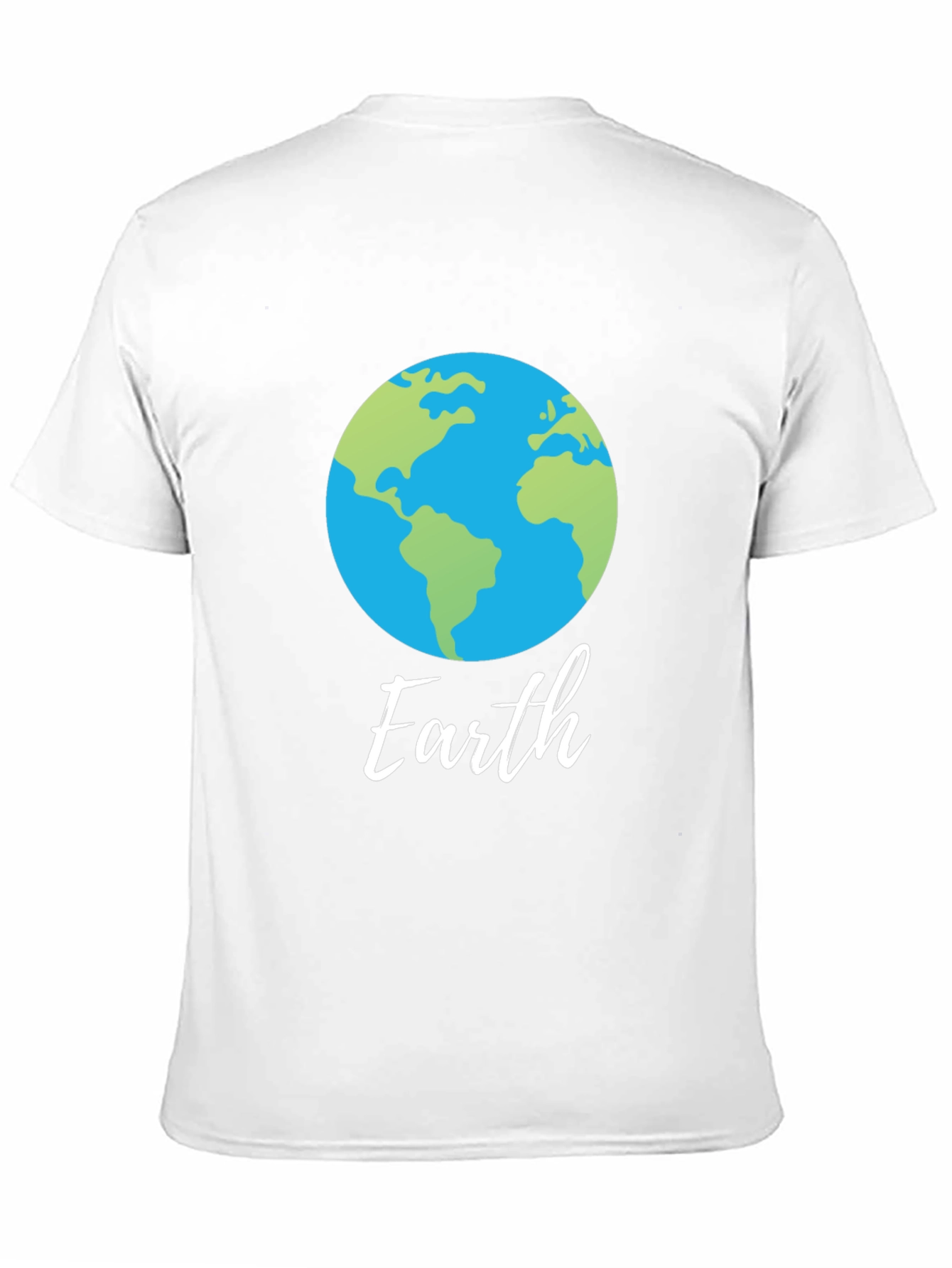 Earth Graphic T-Shirt - Round Globe Design
