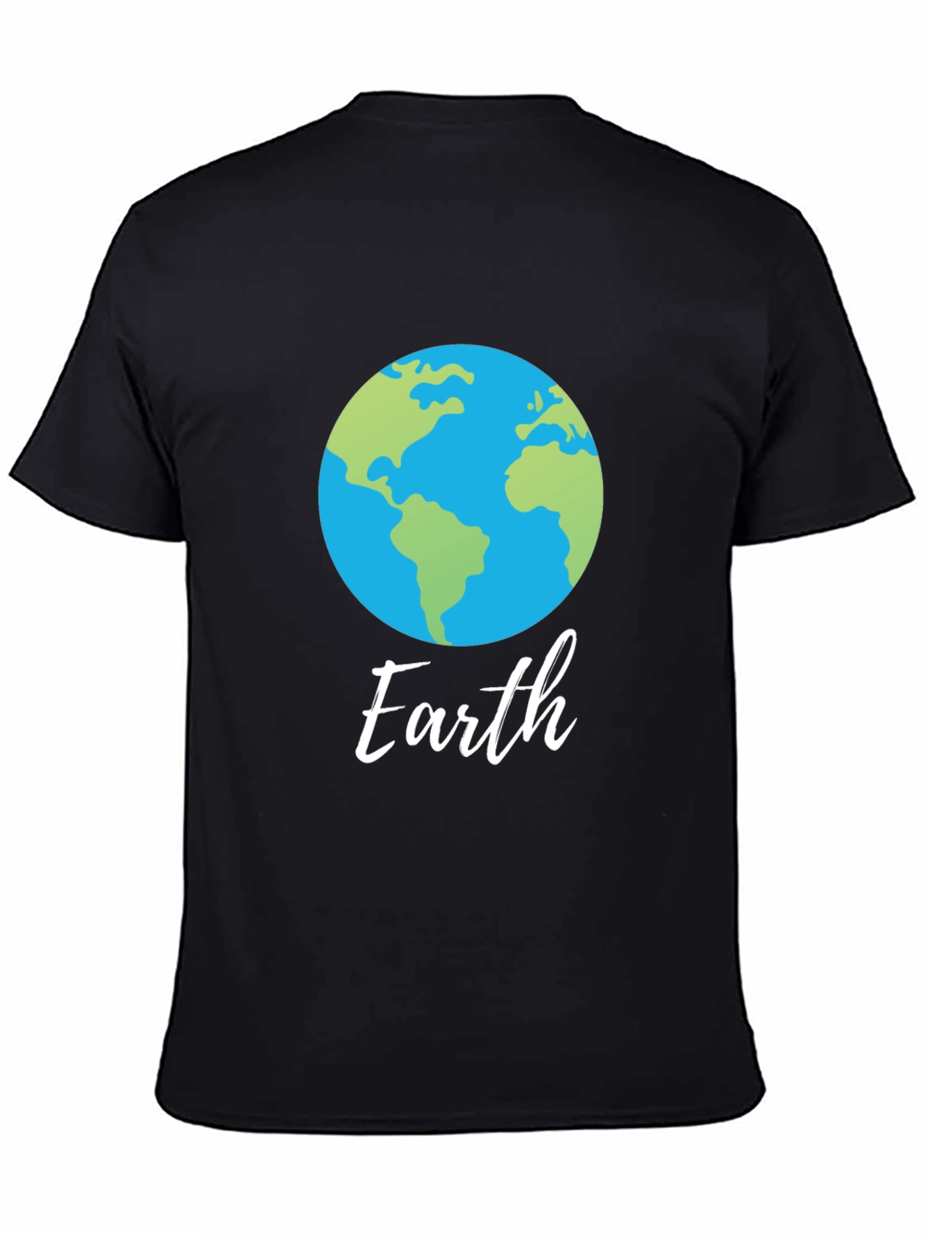 Earth Graphic T-Shirt - Round Globe Design