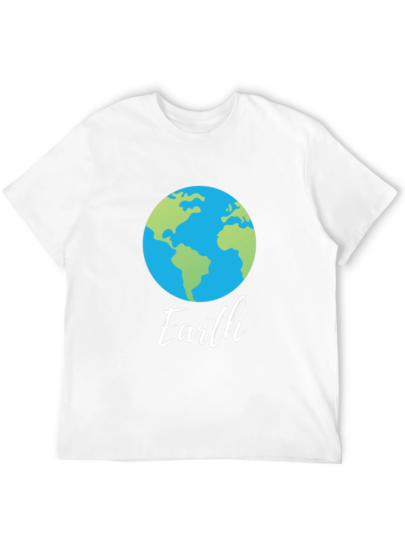 Earth Graphic T-Shirt - Round Globe Design