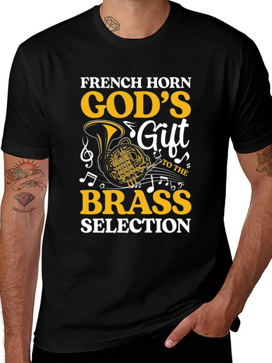 French Horn Gods Gift Brass Music Lover T-Shirt