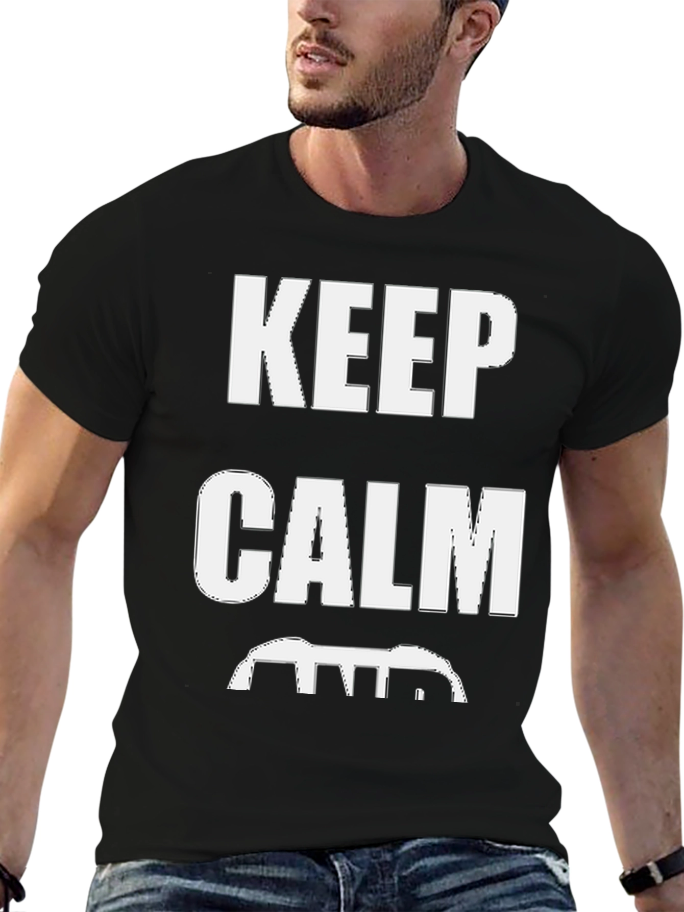 Keep Calm T-Shirt Funny California Bear Republic Tee
