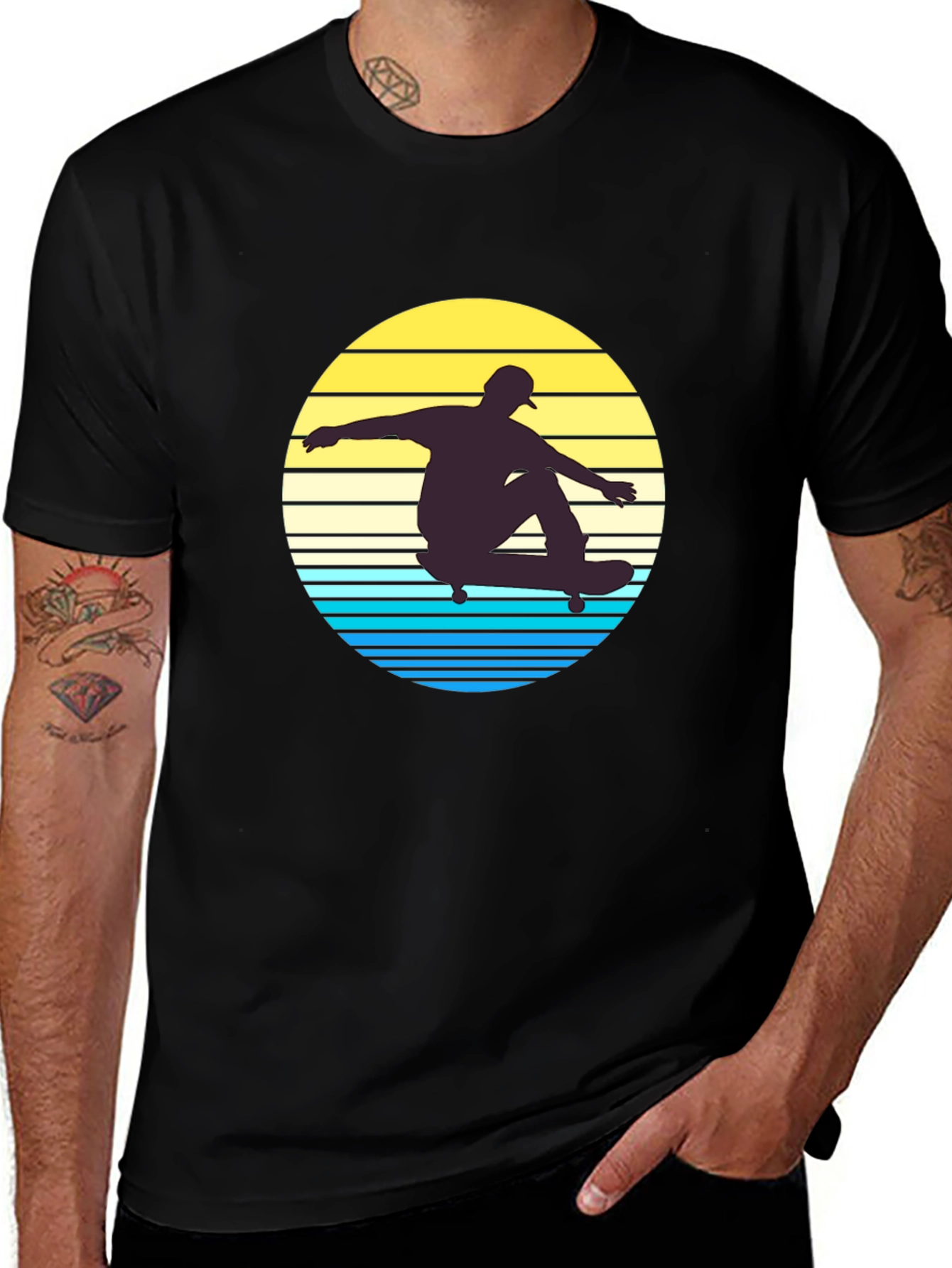 Retro Skateboarder Graphic Tee