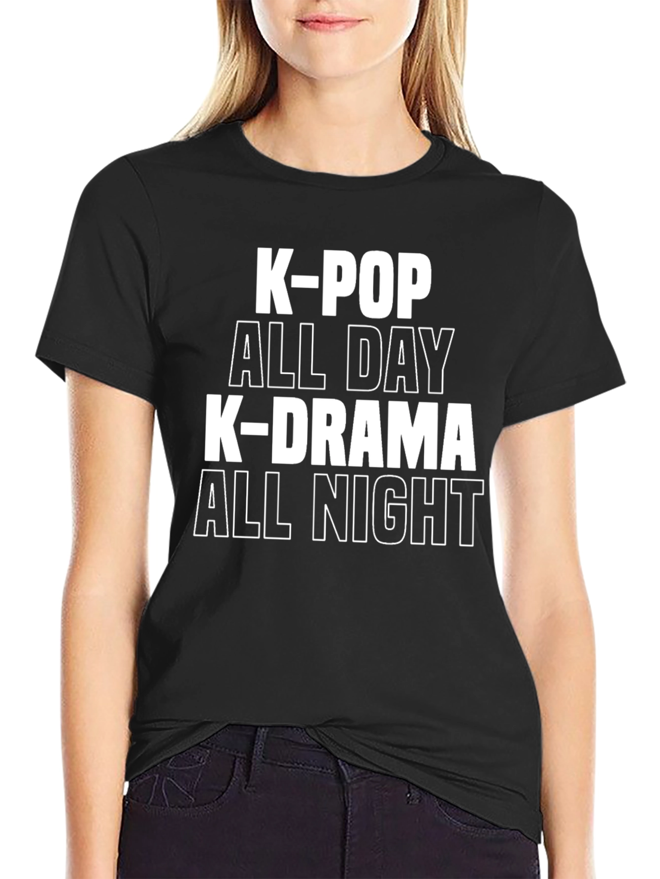 K-Pop & K-Drama All Day/Night Graphic Tee