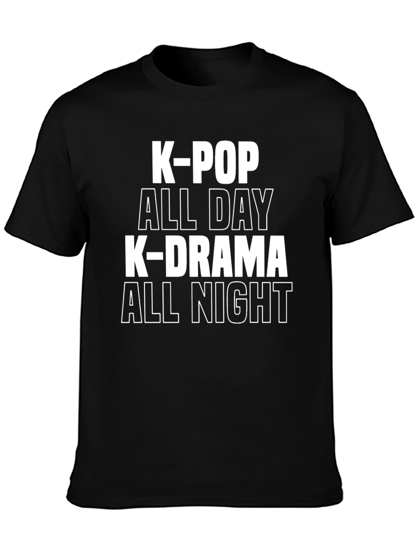 K-Pop & K-Drama All Day/Night Graphic Tee