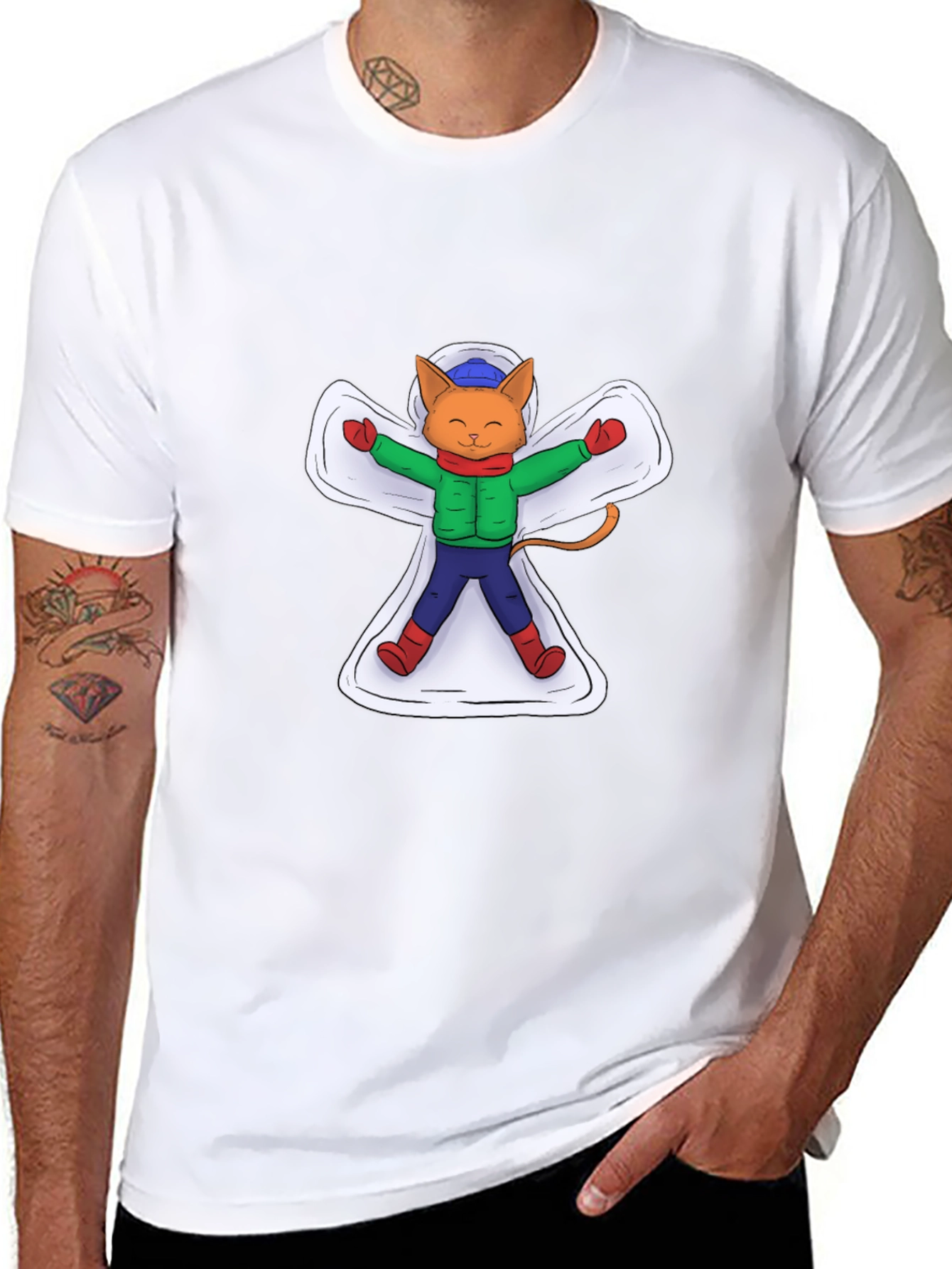 Snow Angel Cat T-Shirt