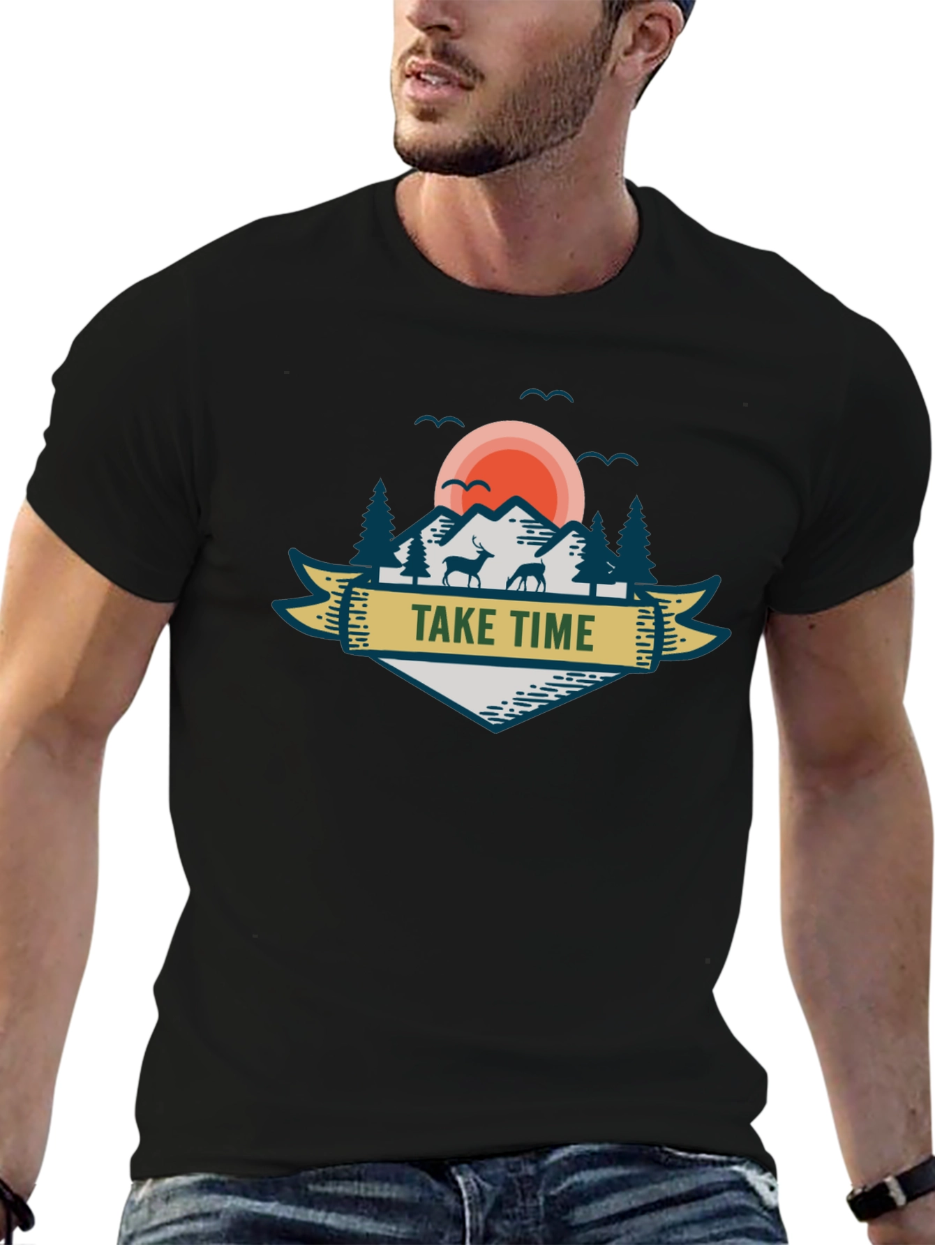 Take Time Graphic T-Shirt - Nature & Wildlife Design