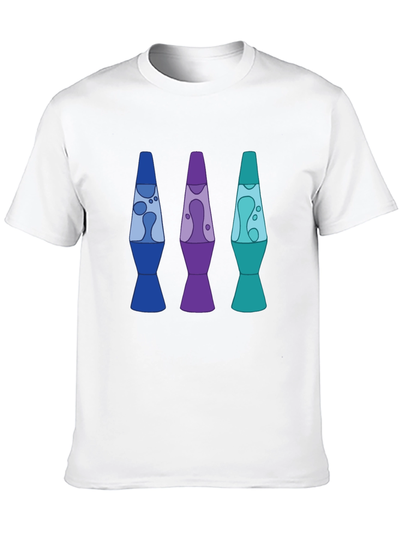 Retro Lava Lamp Graphic Tee - Mens Black T-Shirt