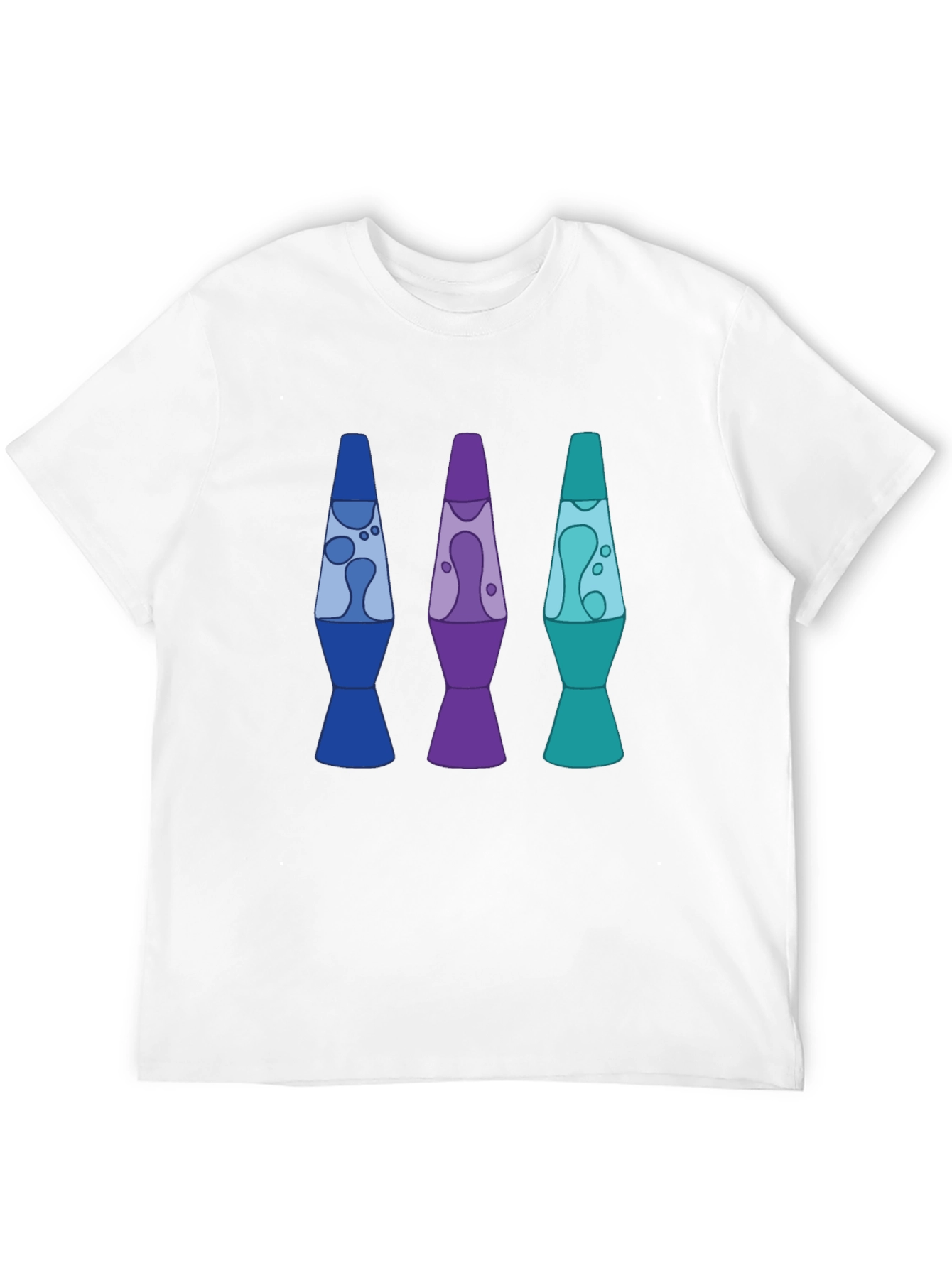 Retro Lava Lamp Graphic Tee - Mens Black T-Shirt