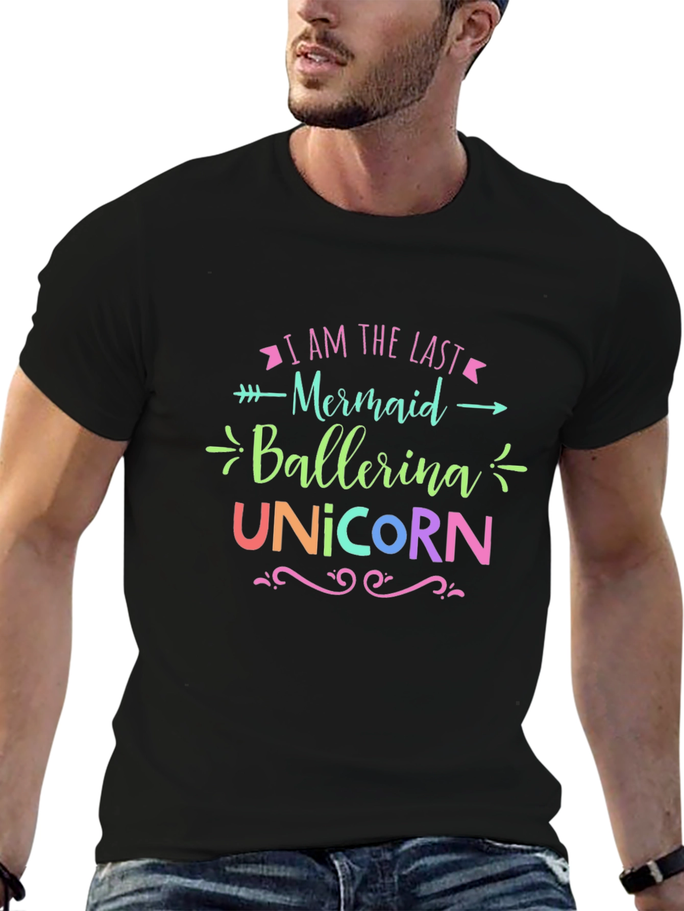Last Mermaid Ballerina Unicorn Graphic Tee