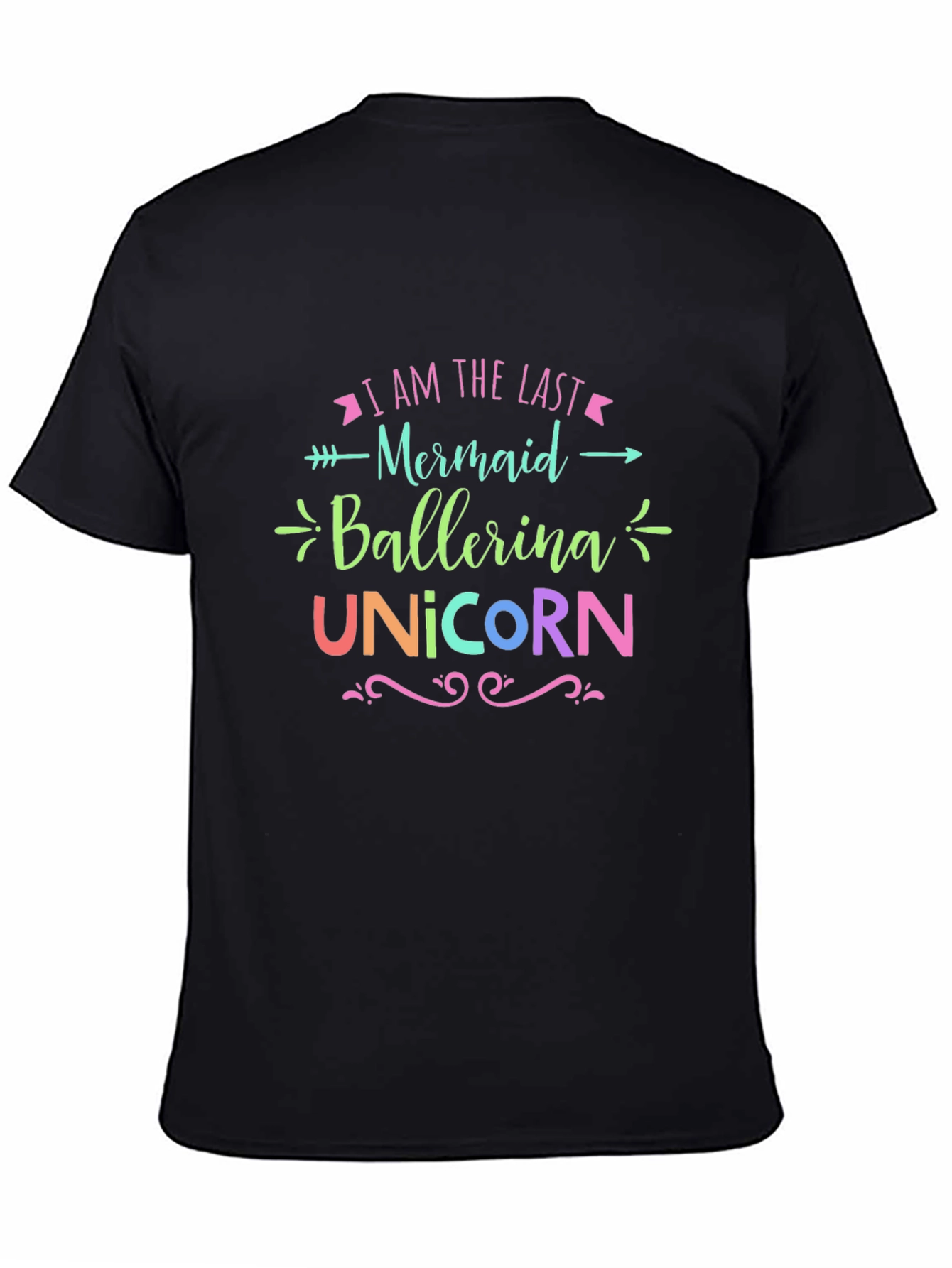 Last Mermaid Ballerina Unicorn Graphic Tee