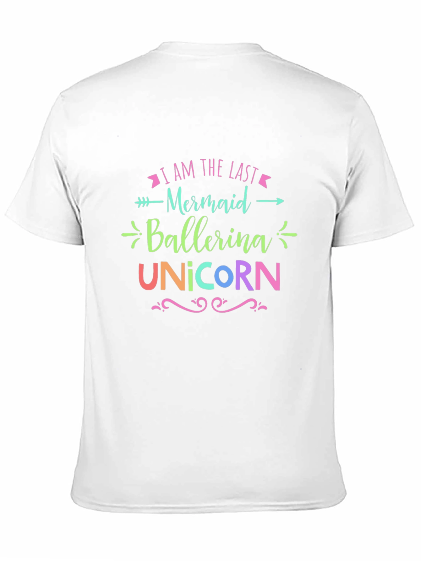 Last Mermaid Ballerina Unicorn Graphic Tee