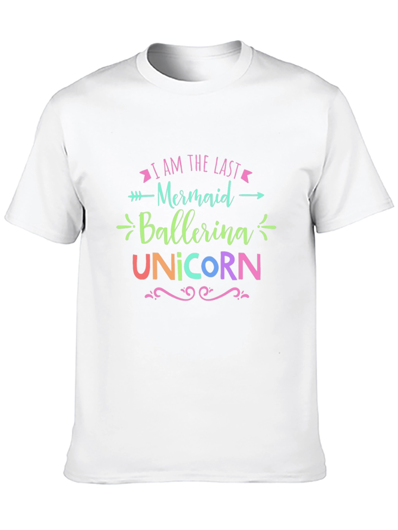 Last Mermaid Ballerina Unicorn Graphic Tee