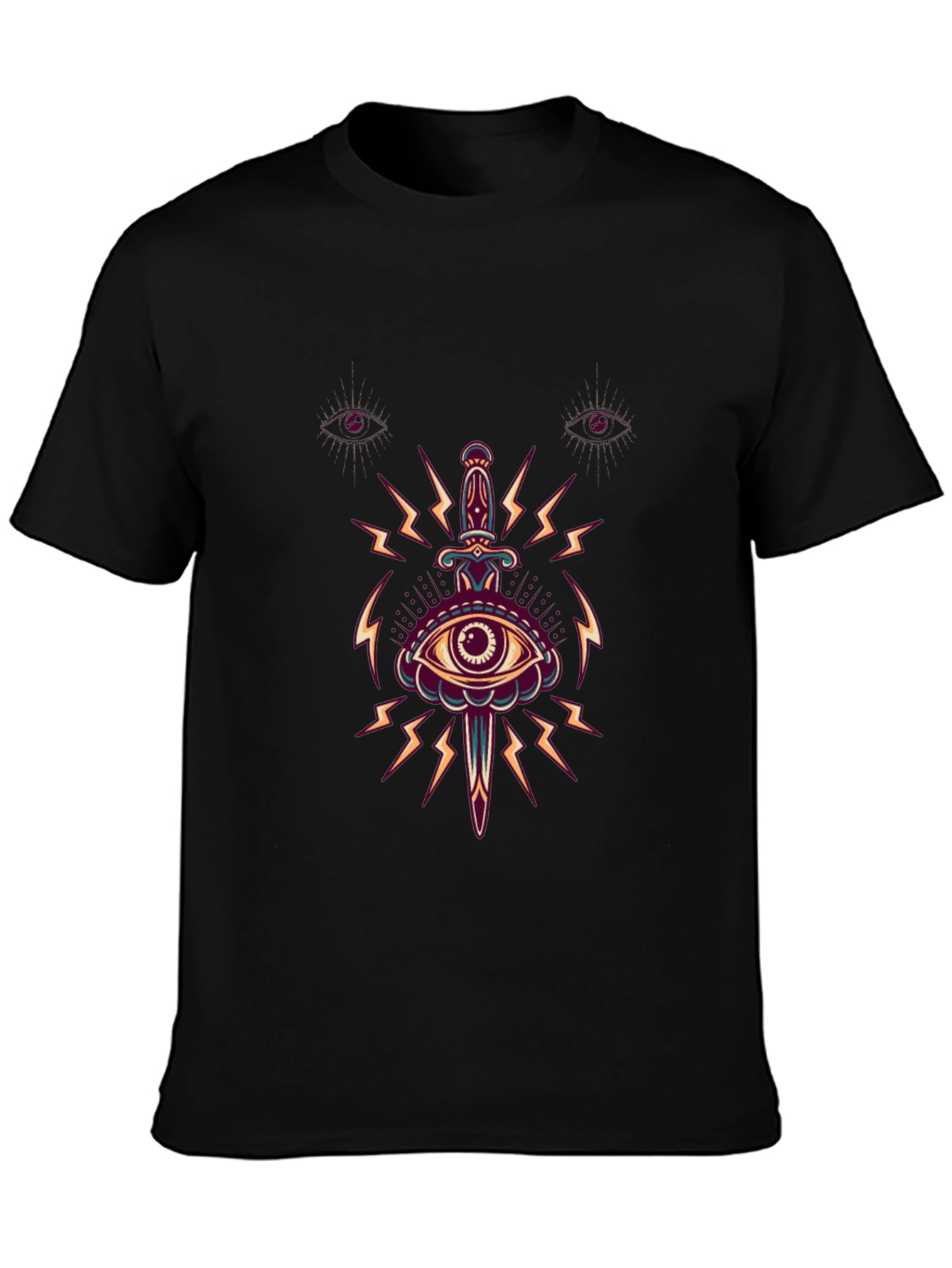 Eye & Dagger Graphic Tee - Edgy Style