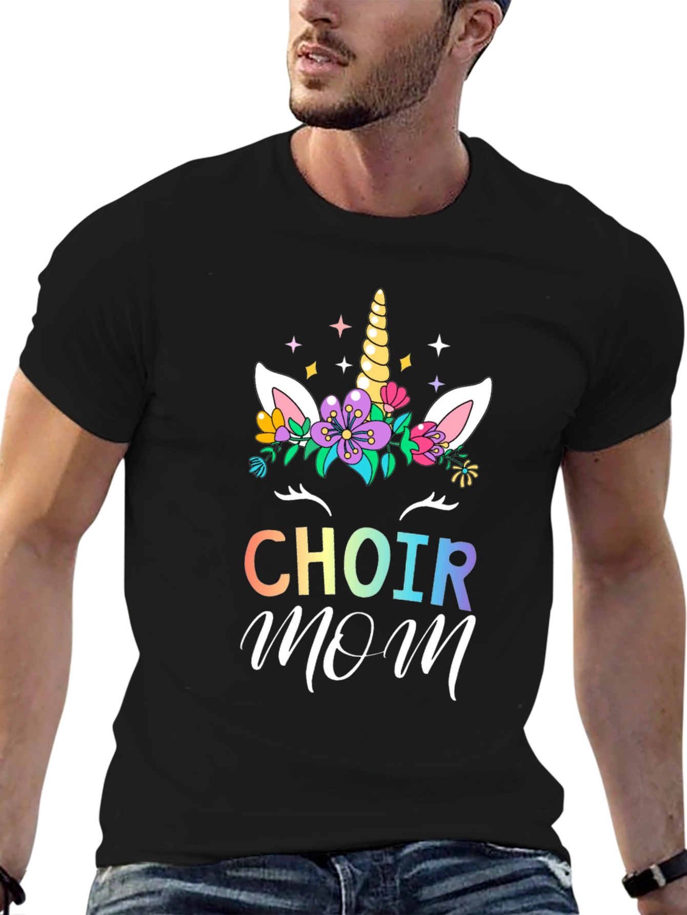 Choir Mom Unicorn Graphic T-Shirt