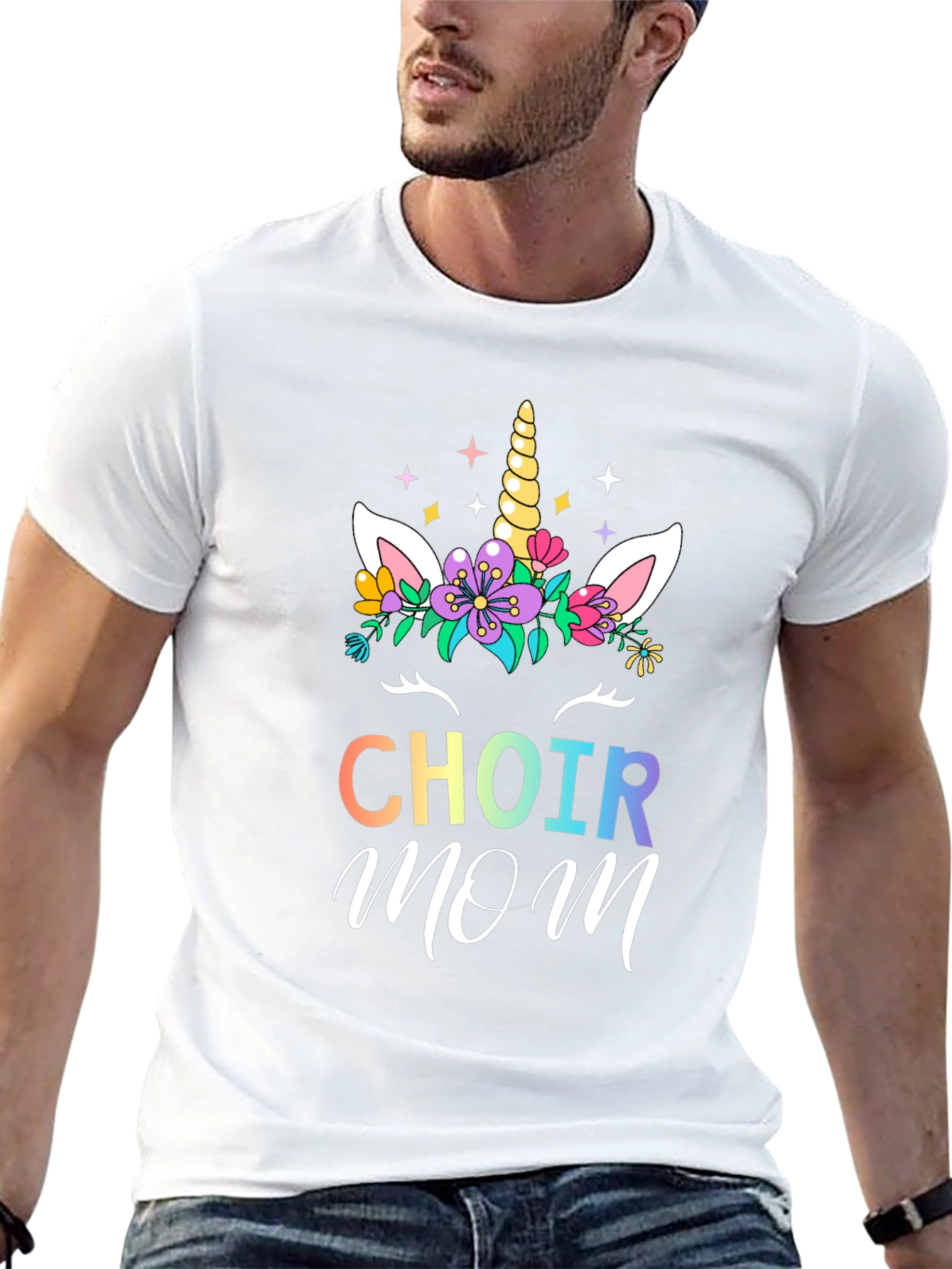 Choir Mom Unicorn Graphic T-Shirt