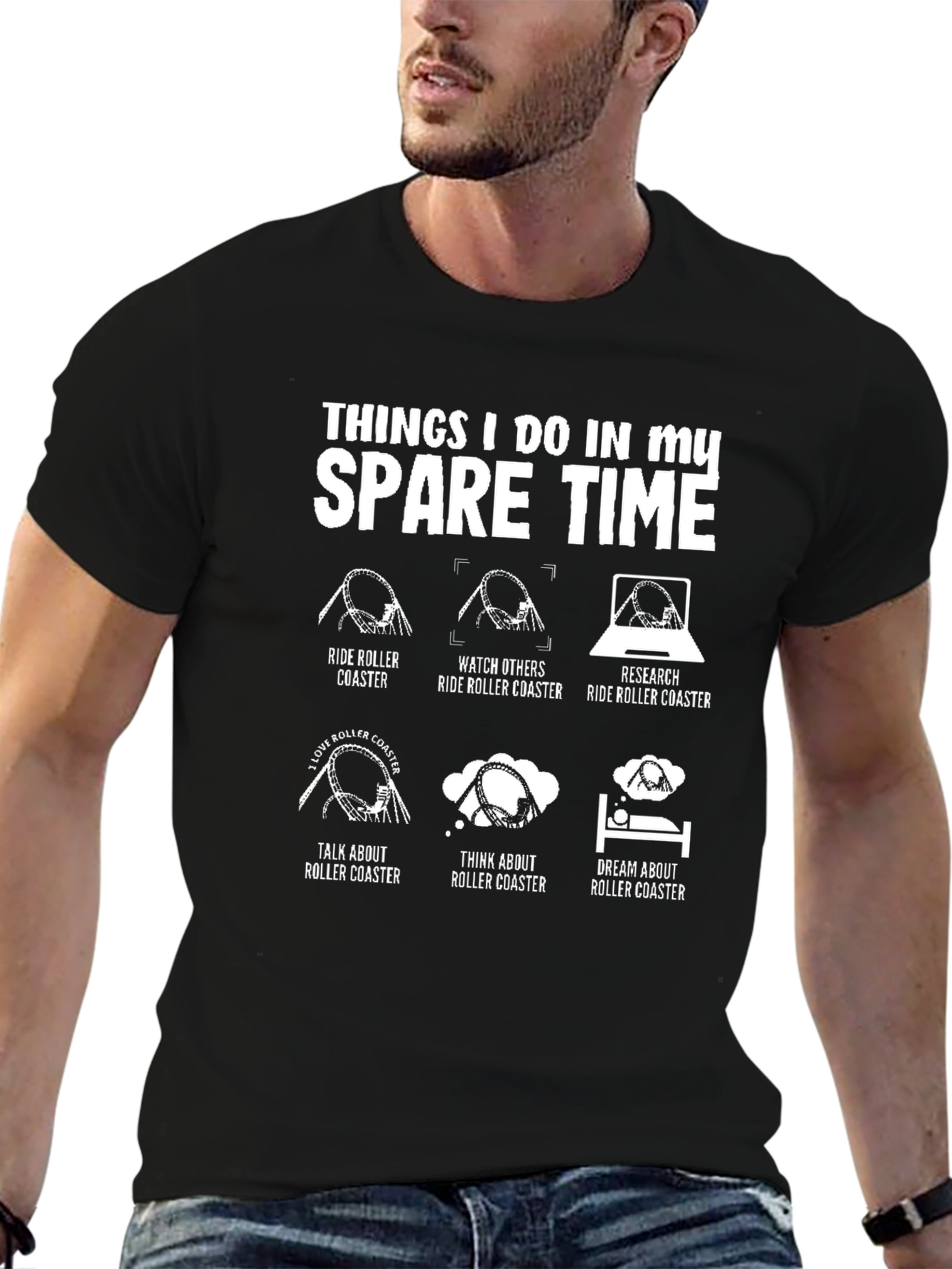 Roller Coaster Obsession T-Shirt - Spare Time Activities